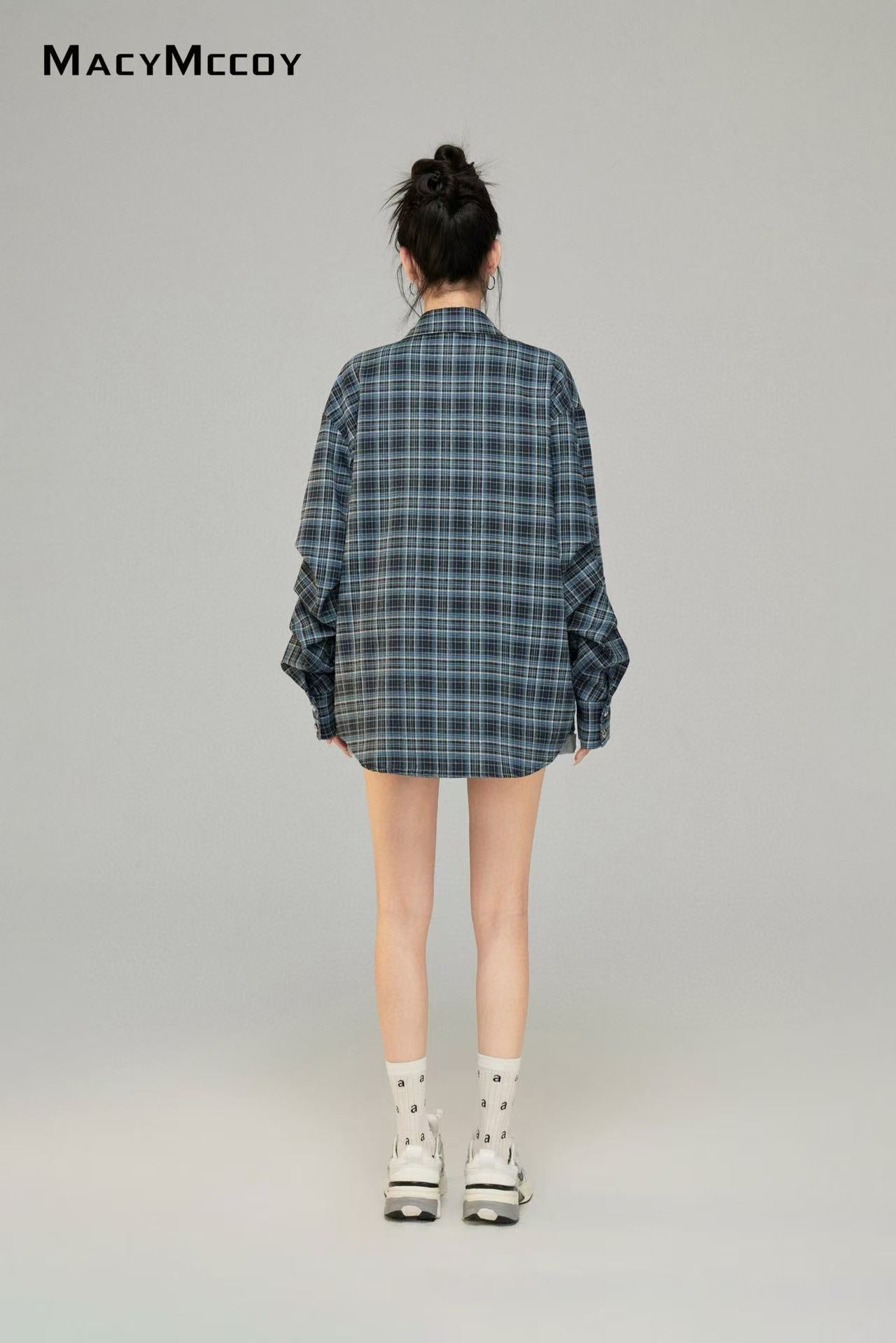 Macy Mccoy MMC2025017 Star plaid shirt