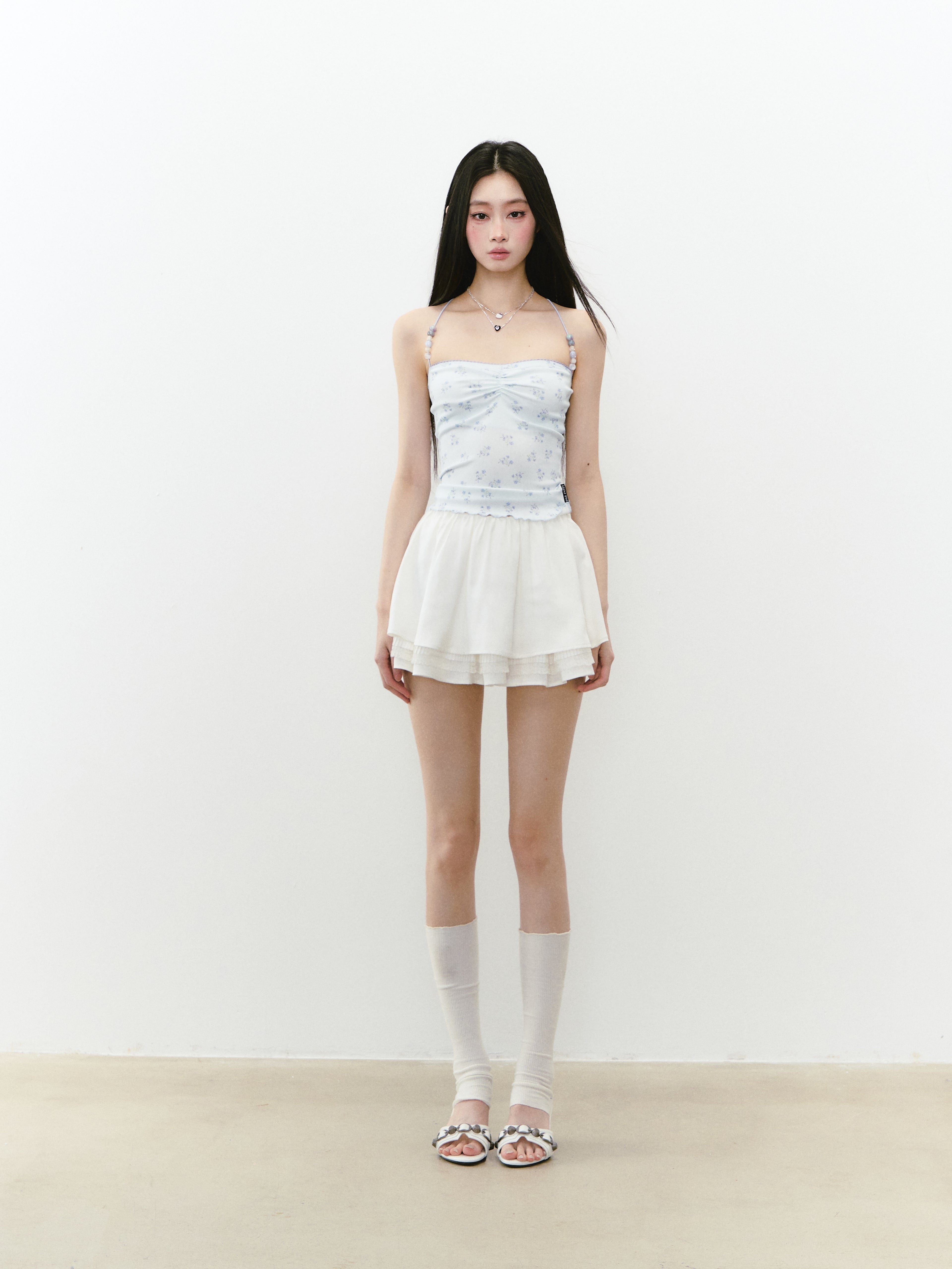 VIA PITTI VIABTP246 Floral camisole vest (2color)