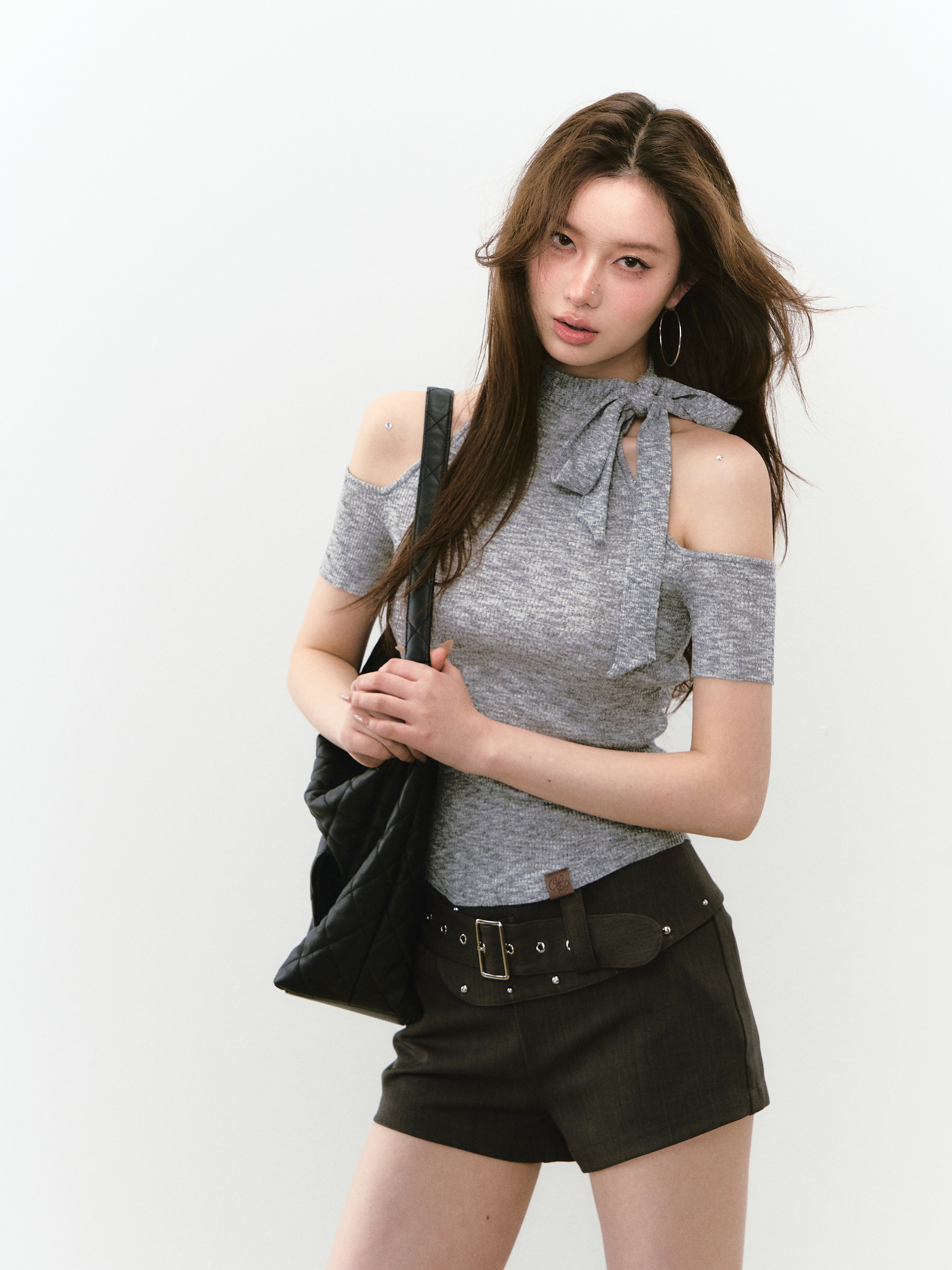 VIA PITTI VIABP191 Wide waistband shorts