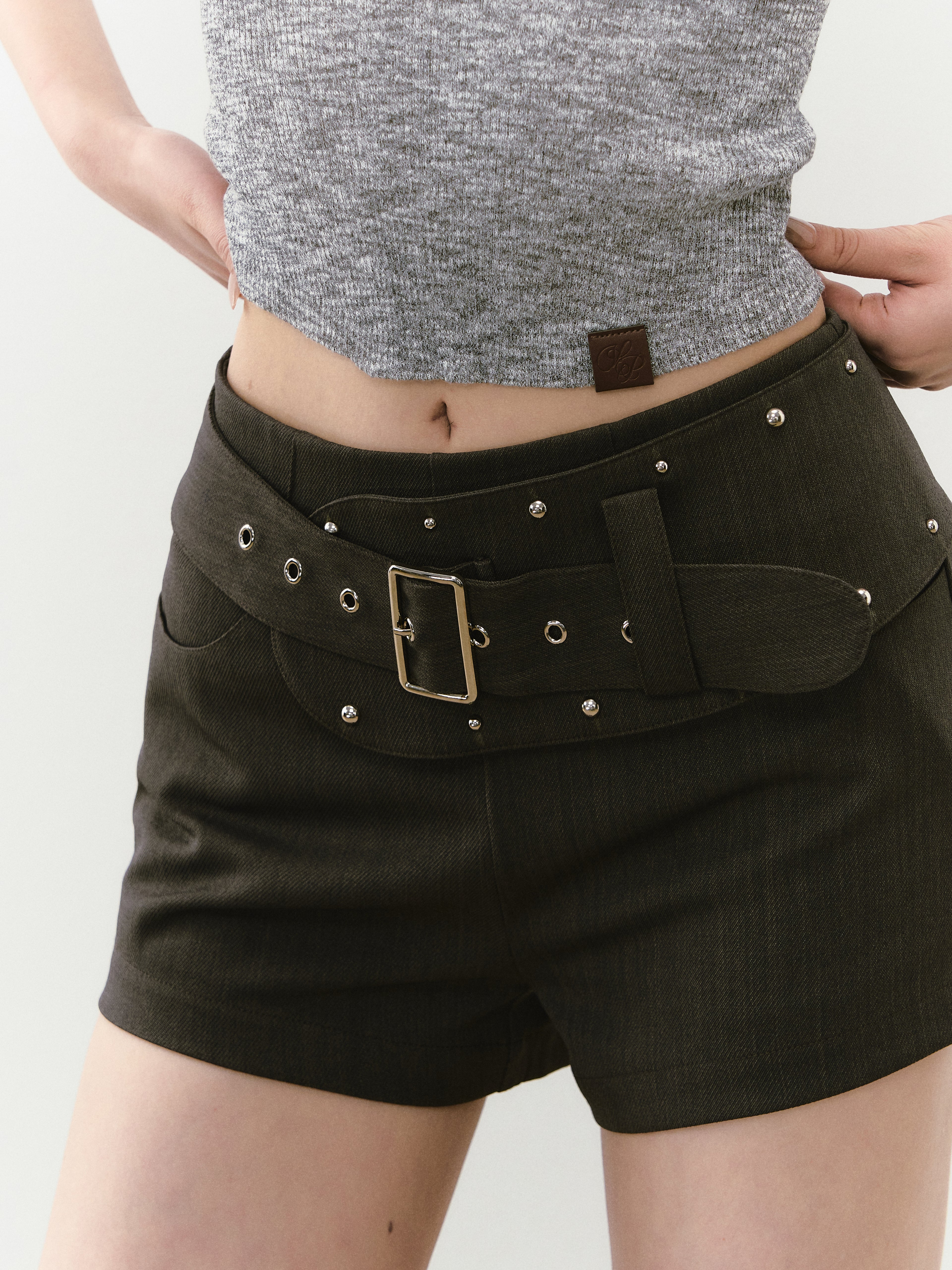 VIA PITTI VIABP191 Wide waistband shorts