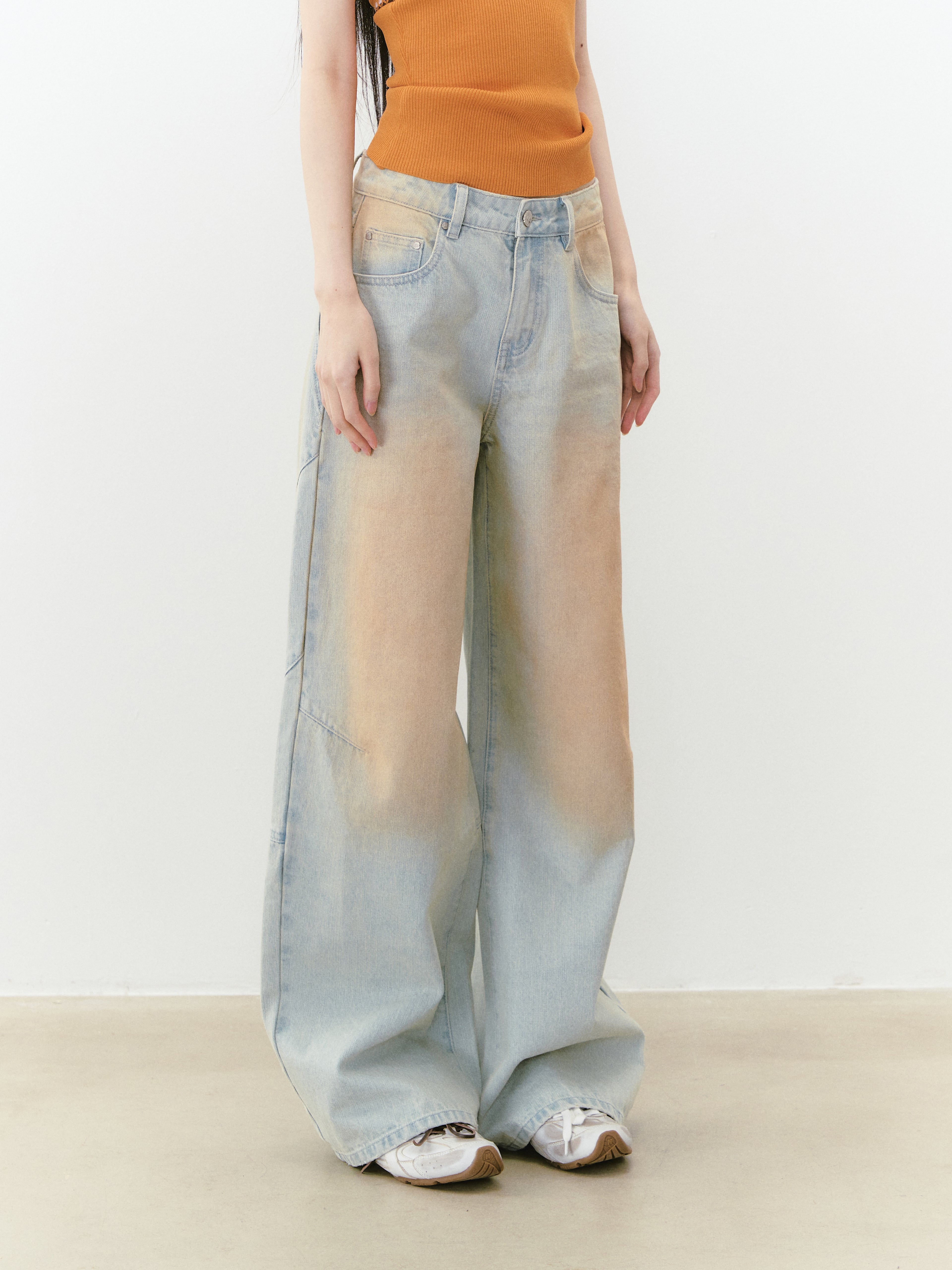 VIA PITTI VIABP268 Make vintage contrasting denim pants