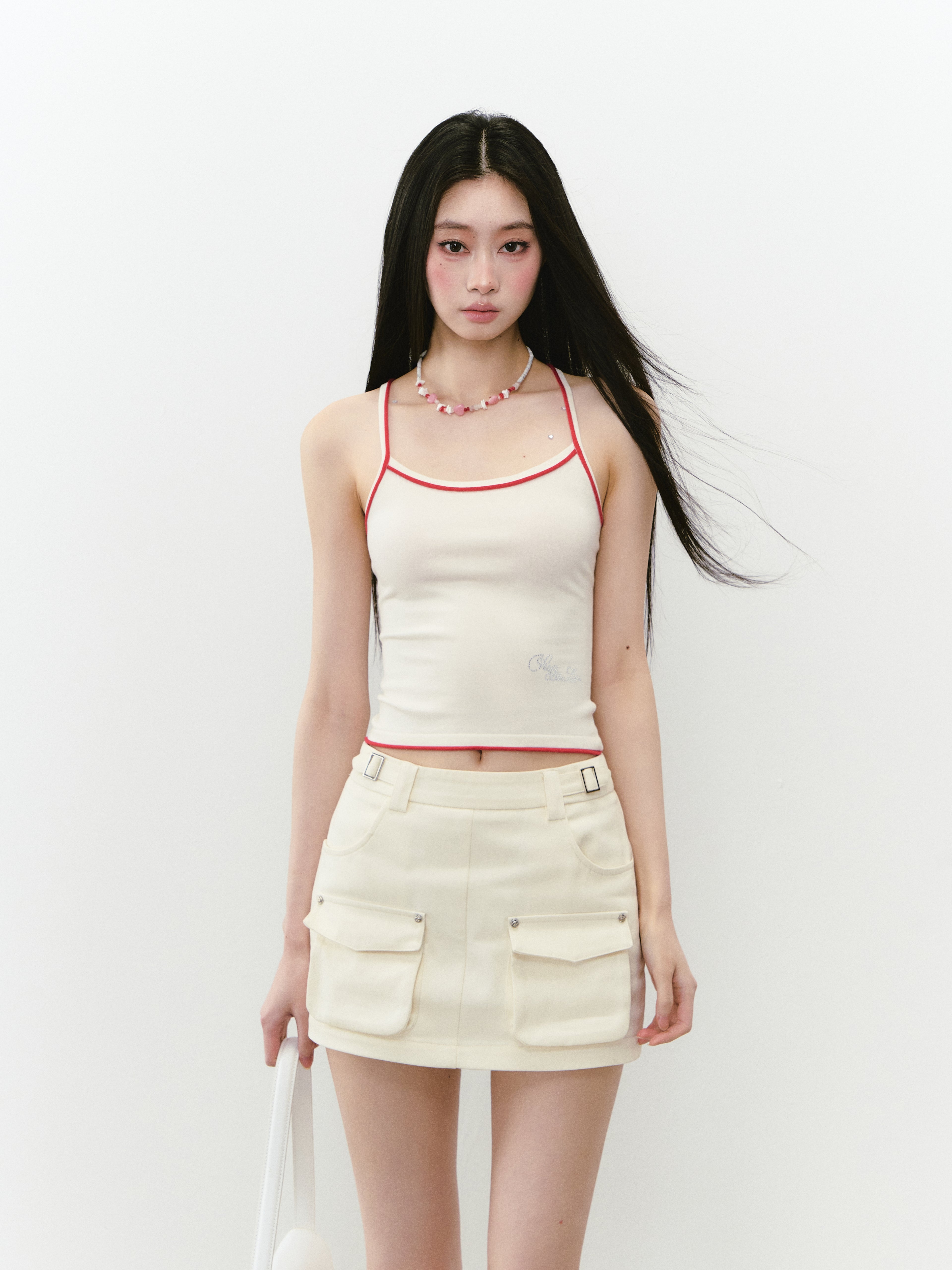 VIA PITTI VIABS245 Casual pocket skirt