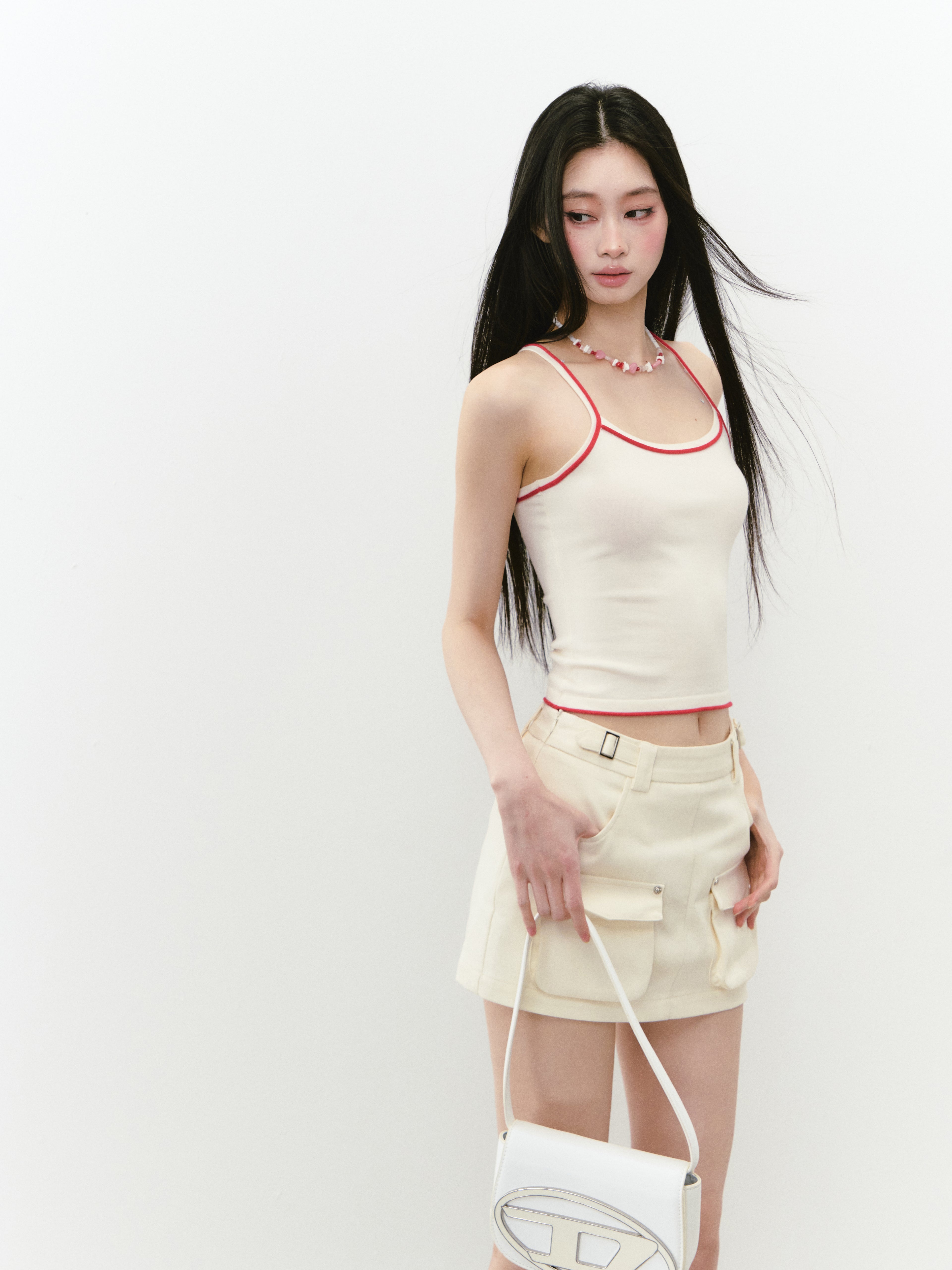 VIA PITTI VIABS245 Casual pocket skirt