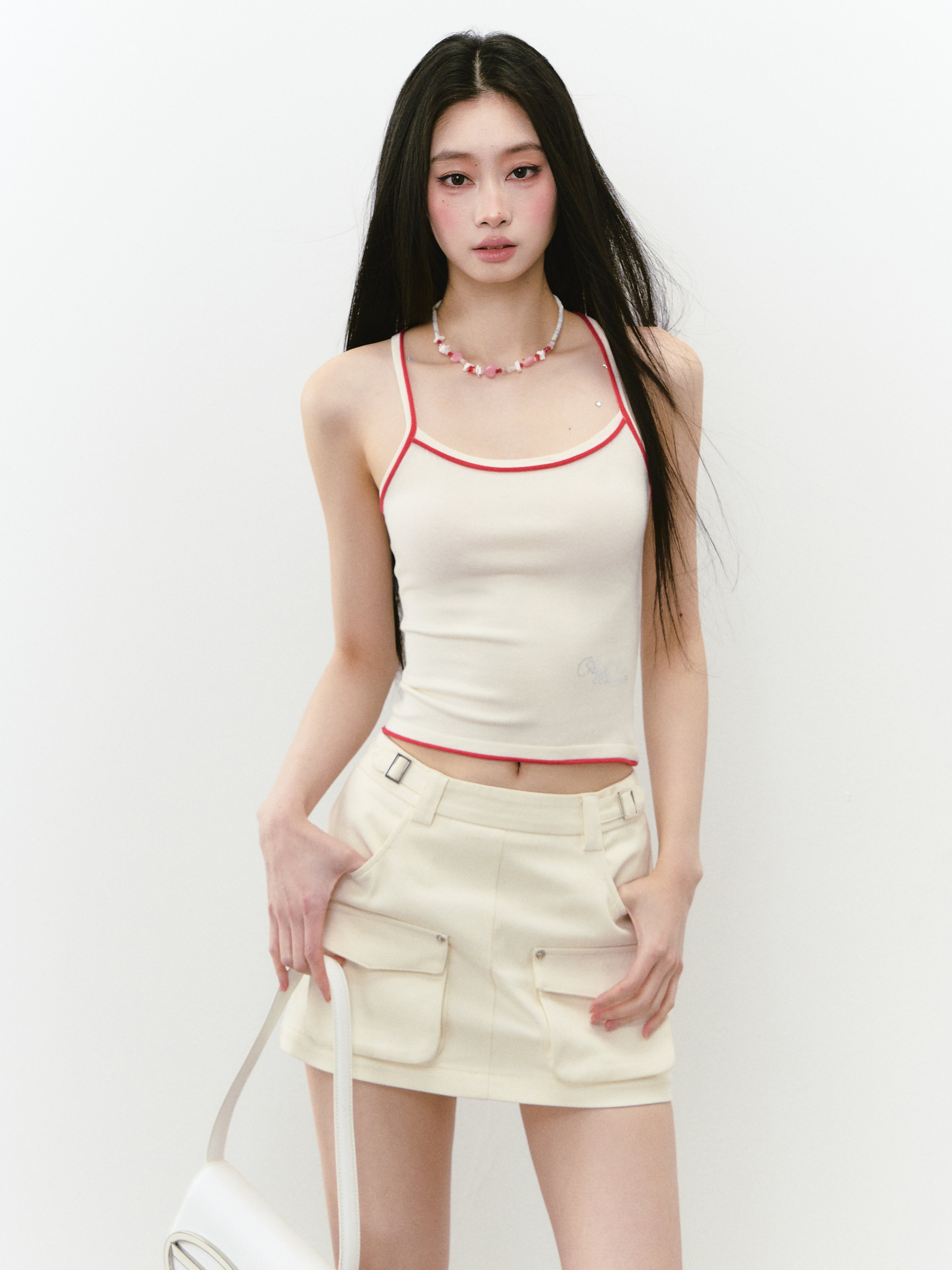 VIA PITTI VIABS245 Casual pocket skirt