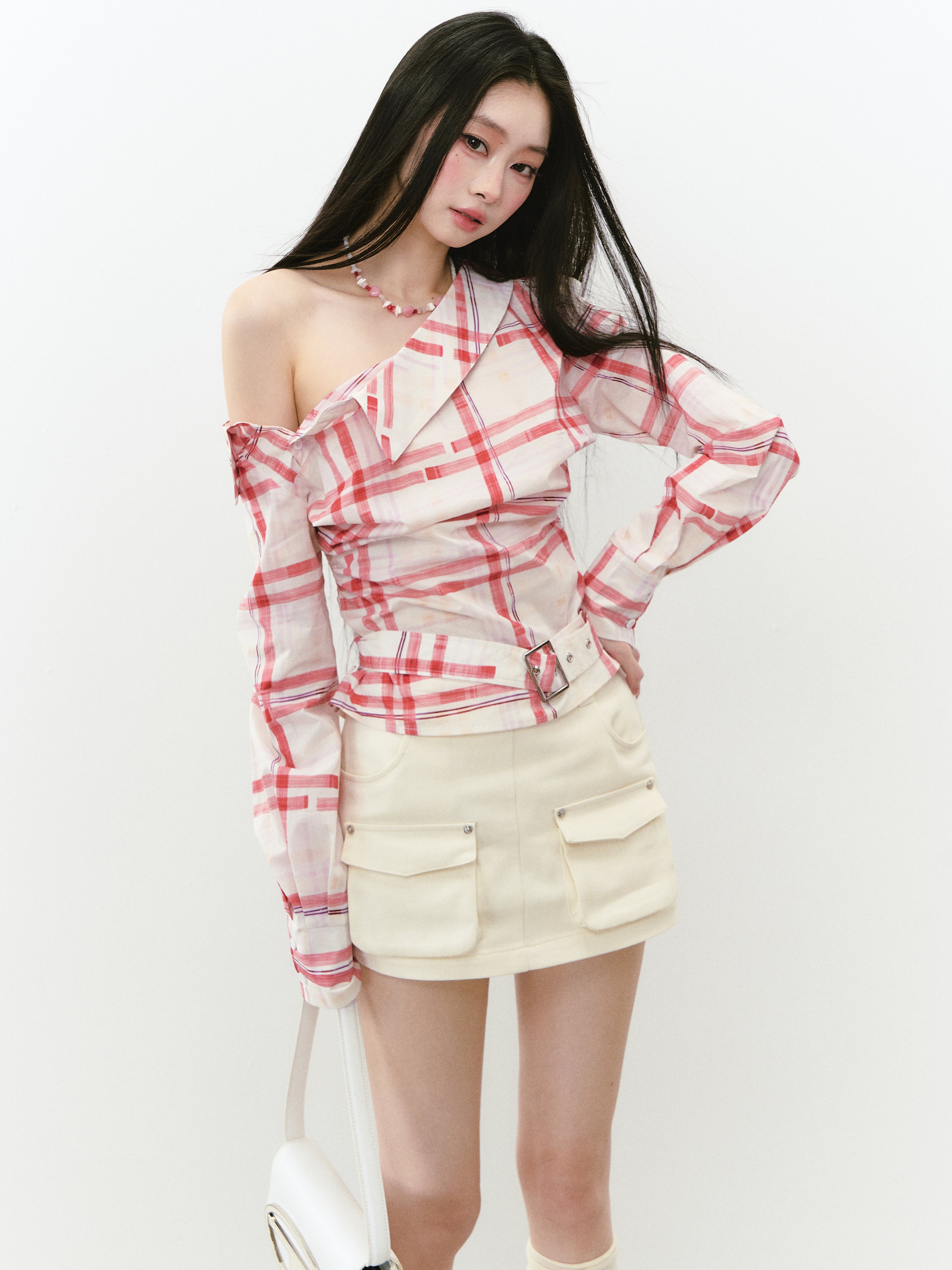 VIA PITTI VIABS245 Casual pocket skirt