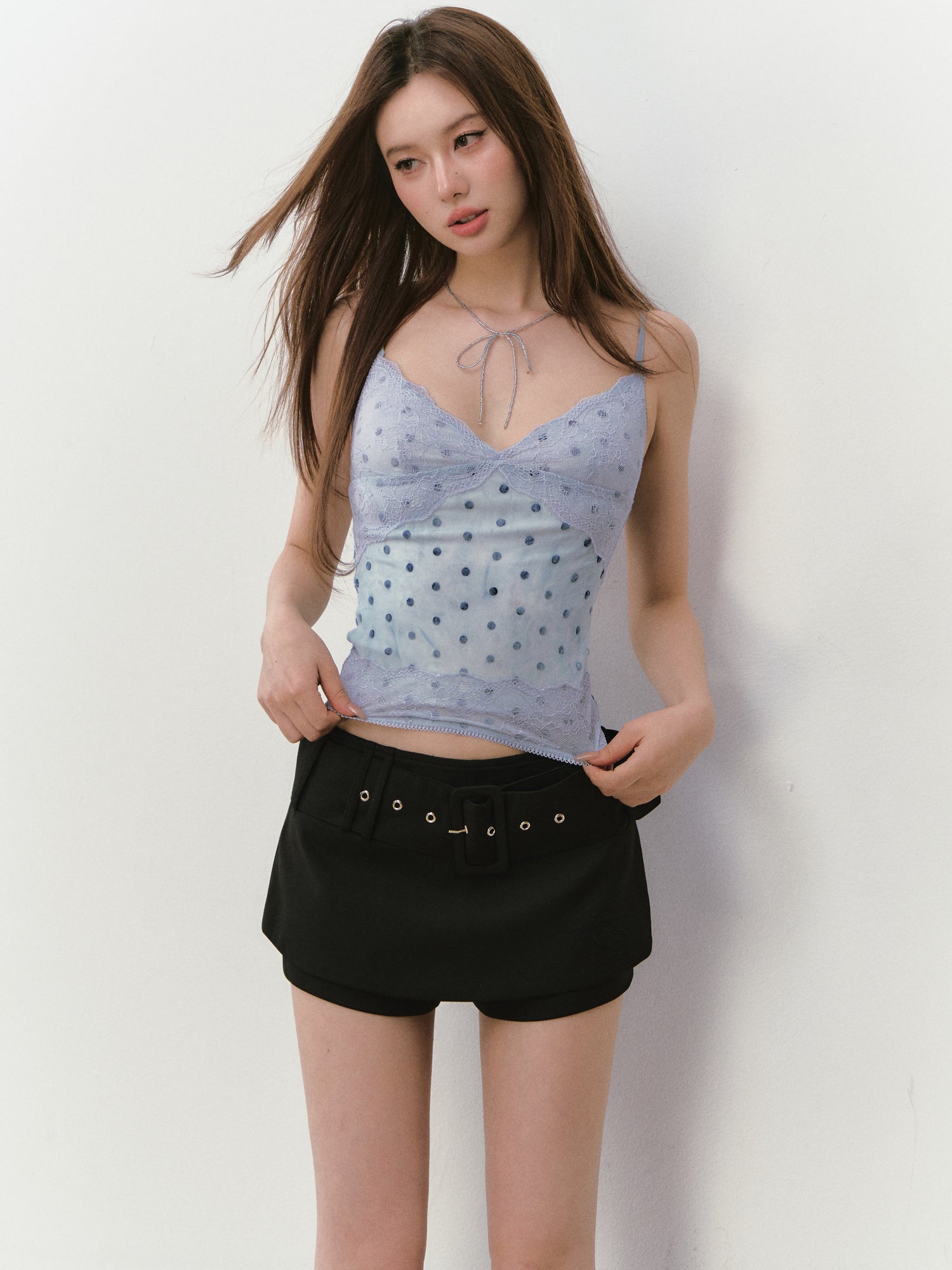 VIA PITTI VIABP301 Belt suit skirt (2color)