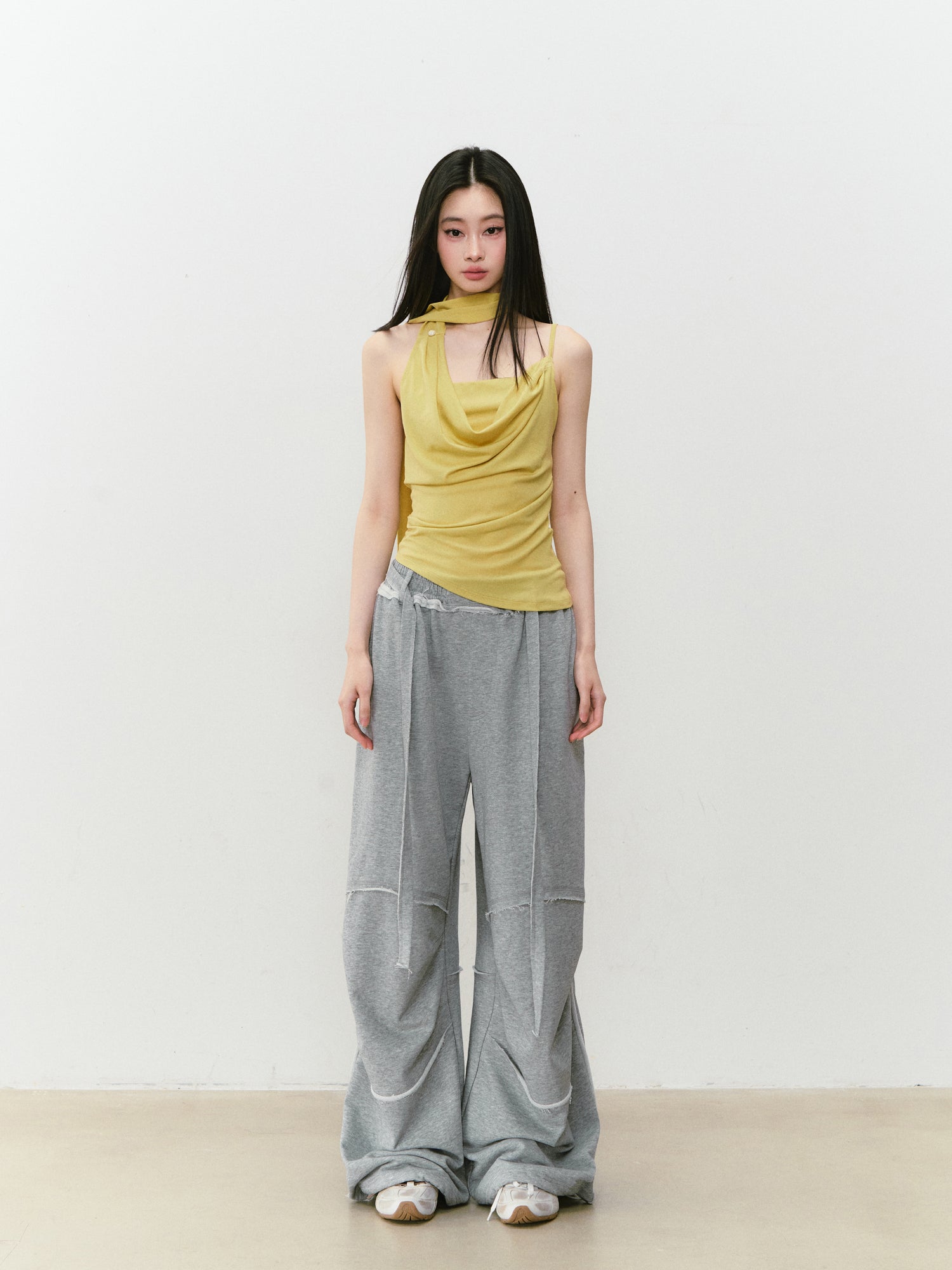 VIA PITTI VIABTP377 Strap up collar tank top