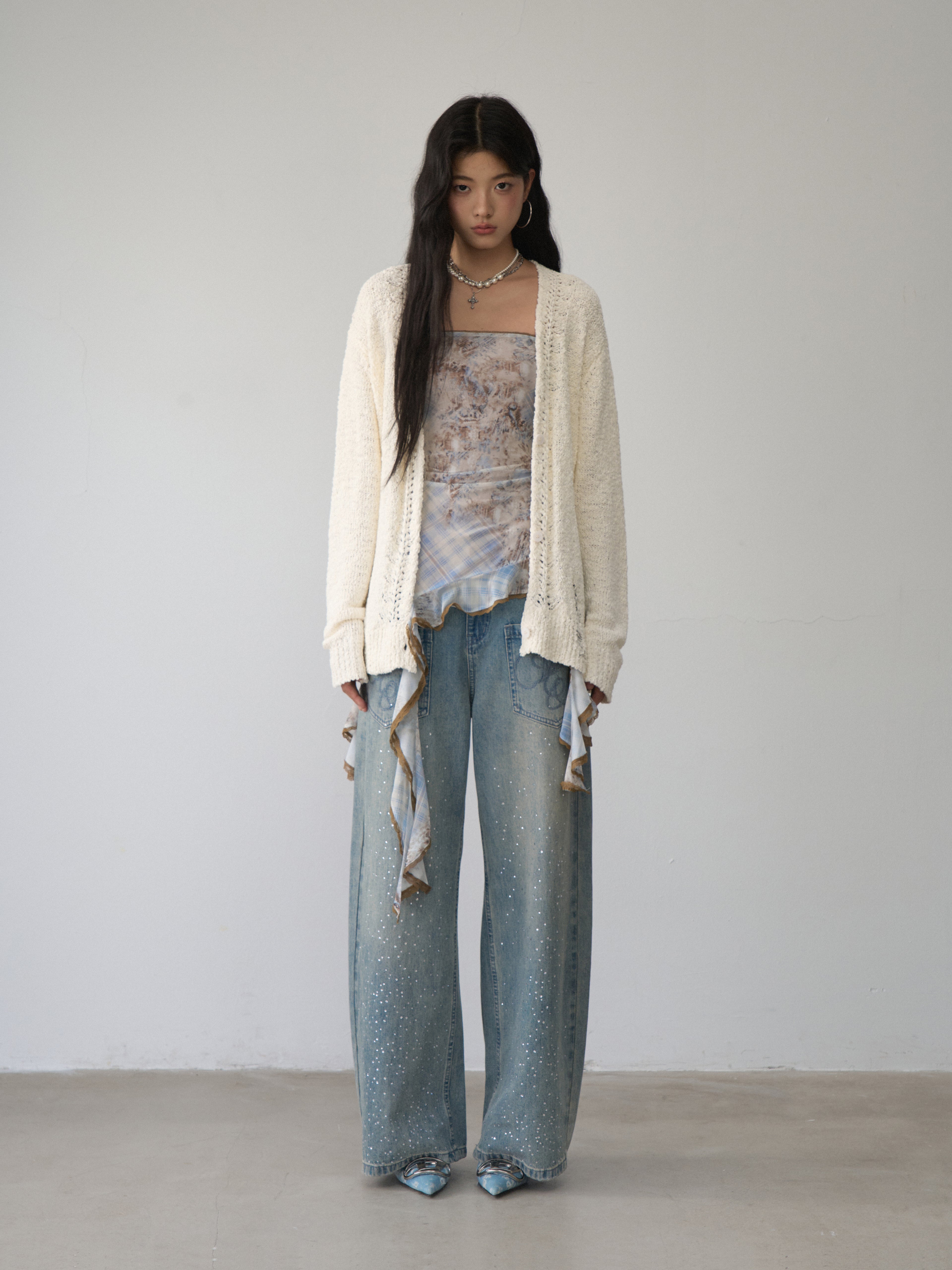 VIA PITTI VIACK503 Retro loose cardigan