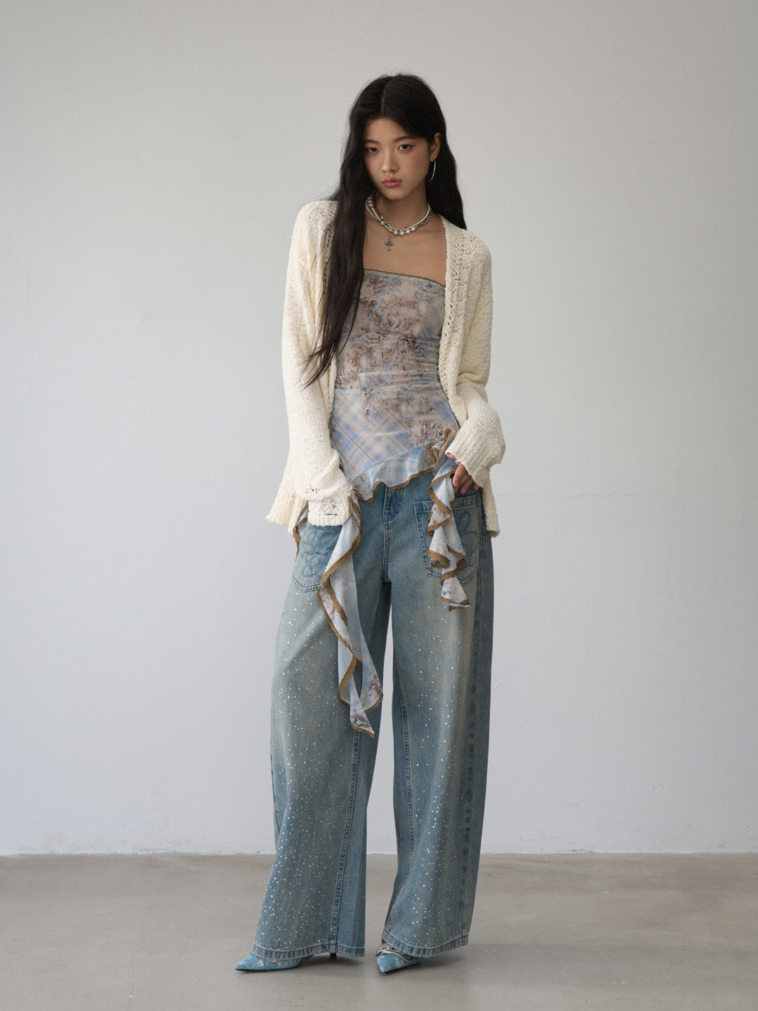 VIA PITTI VIACK503 Retro loose cardigan