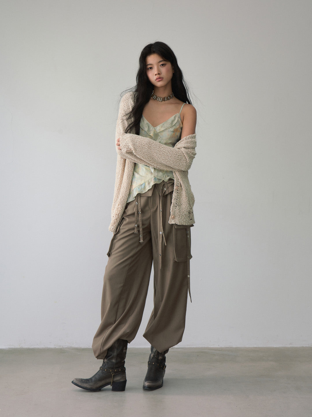 VIA PITTI VIACK503 Retro loose cardigan