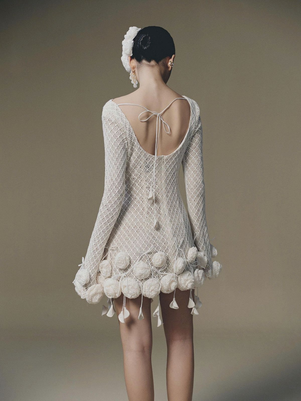 KEIRA TONG Sculpted Rose Dress