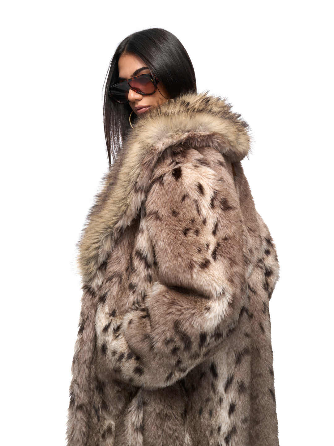 JYOSEI Leopard print long jacket