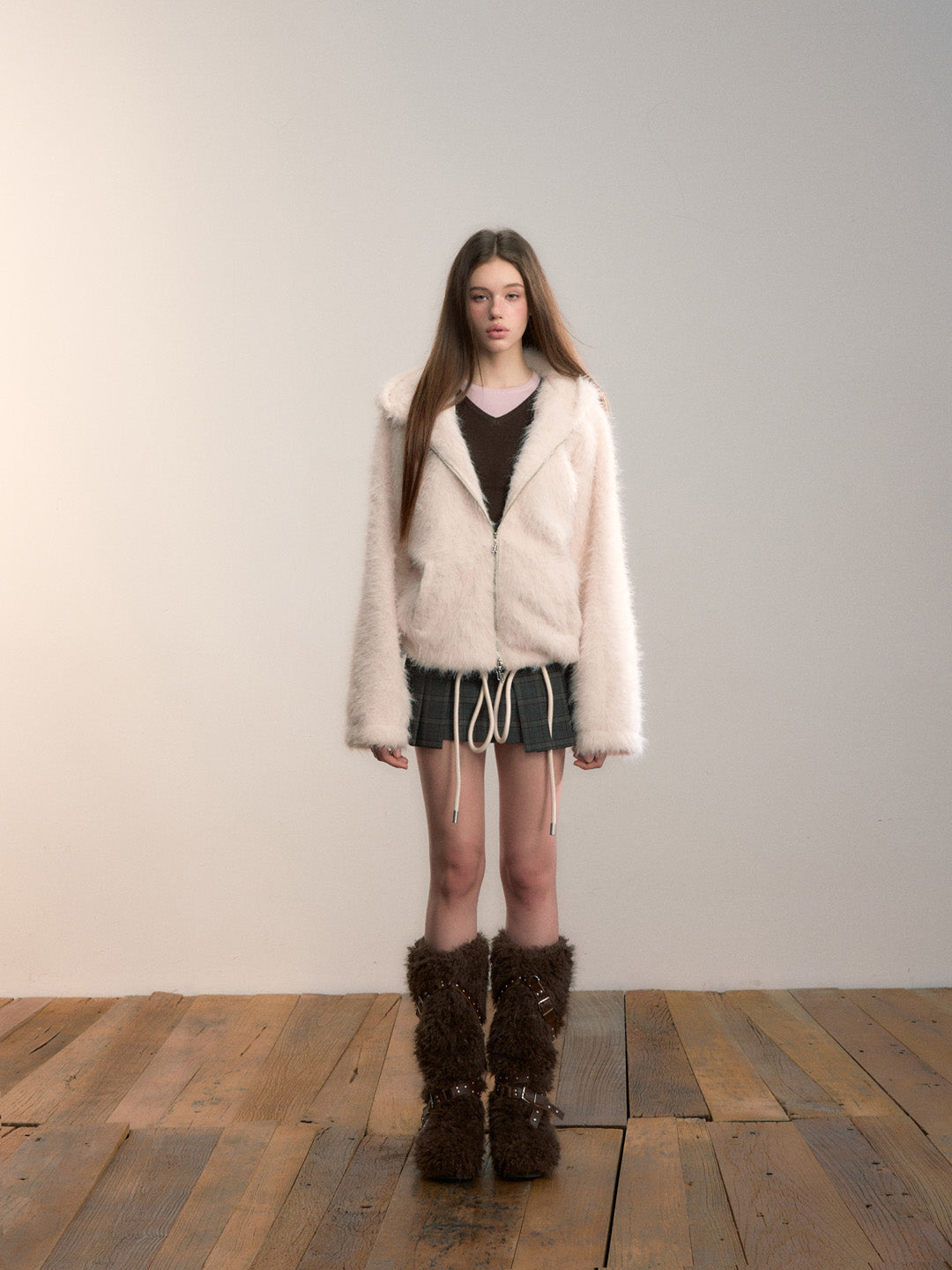 VIA PITTI VIADC684 Furry hoodie