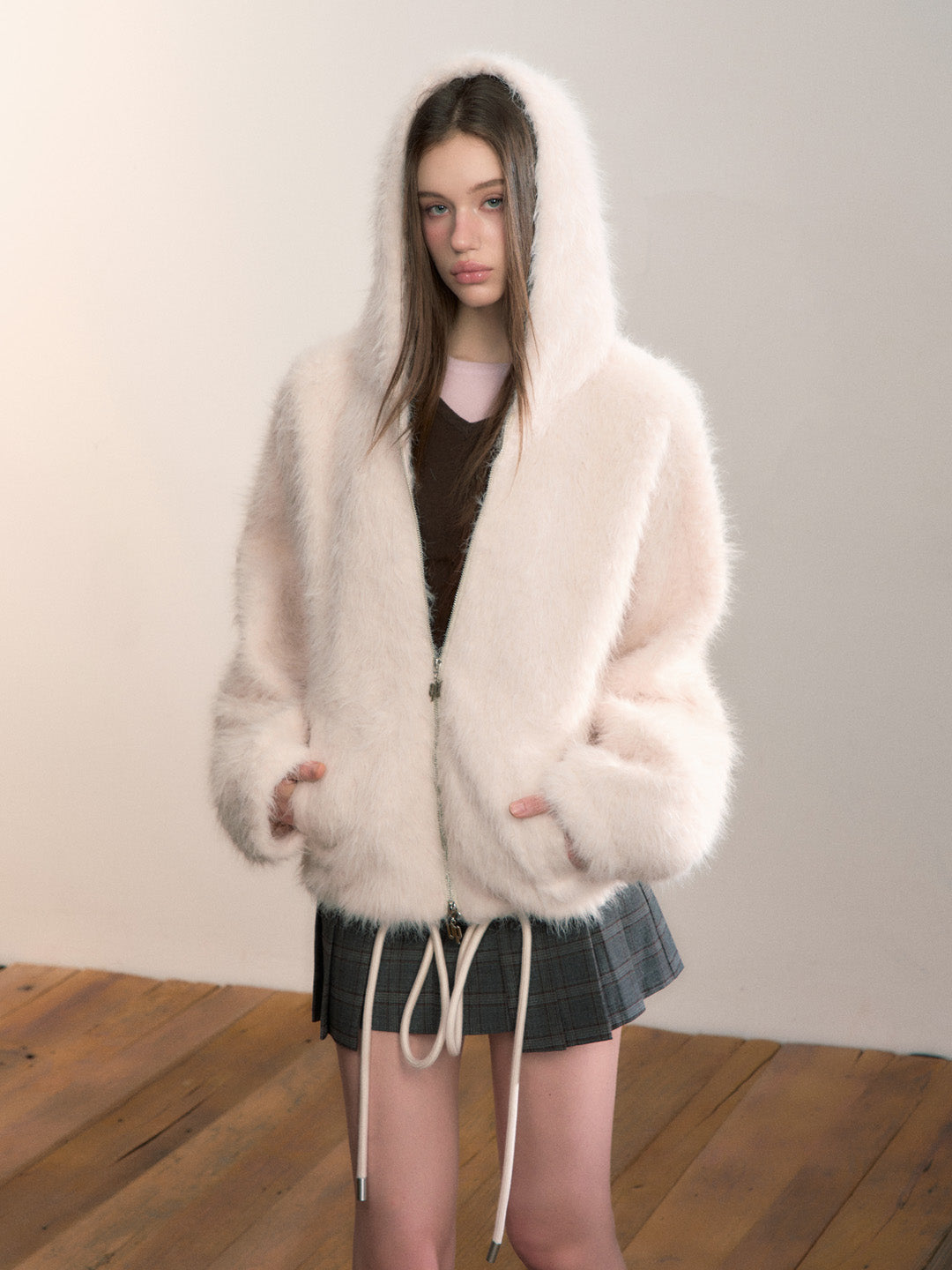 VIA PITTI VIADC684 Furry hoodie