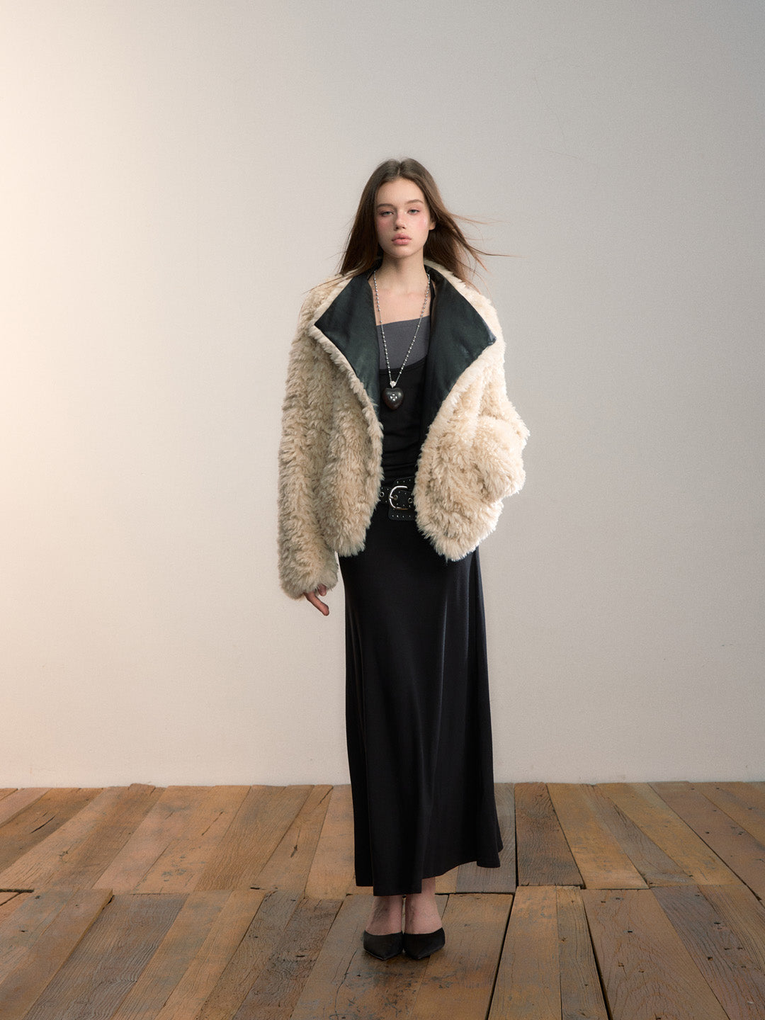 VIA PITTI VIADC665 Plush patchwork warm jacket