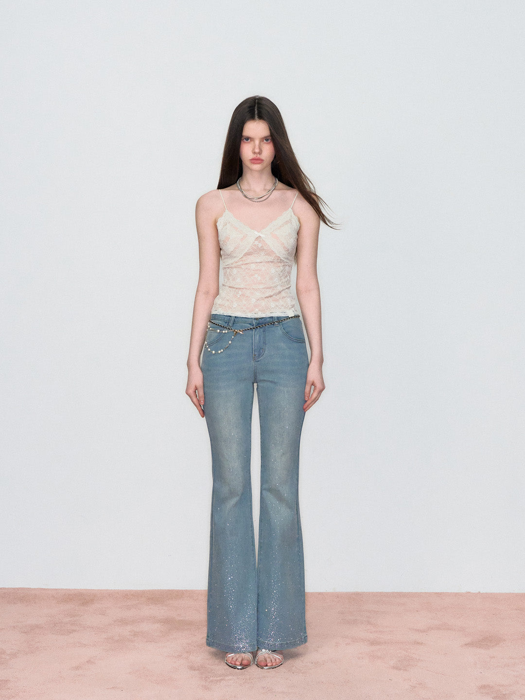 VIA PITTI VIADTP752 Lace camisole vest