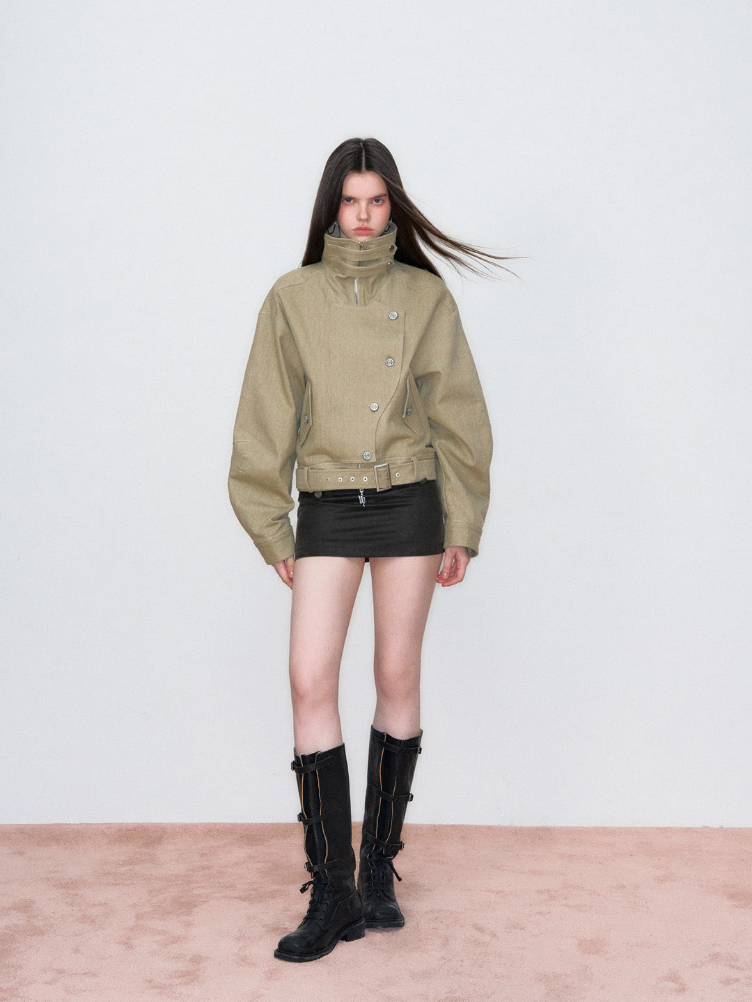 VIA PITTI VIAAC849 Irregular button jacket