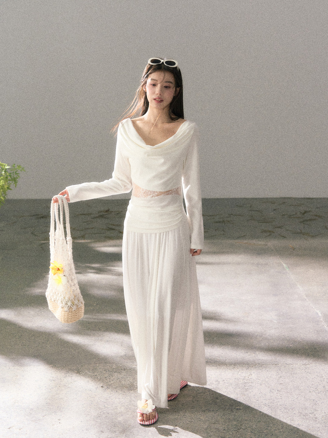 Lafreedom LAF360104 Smooth and skin friendly knitted skirt