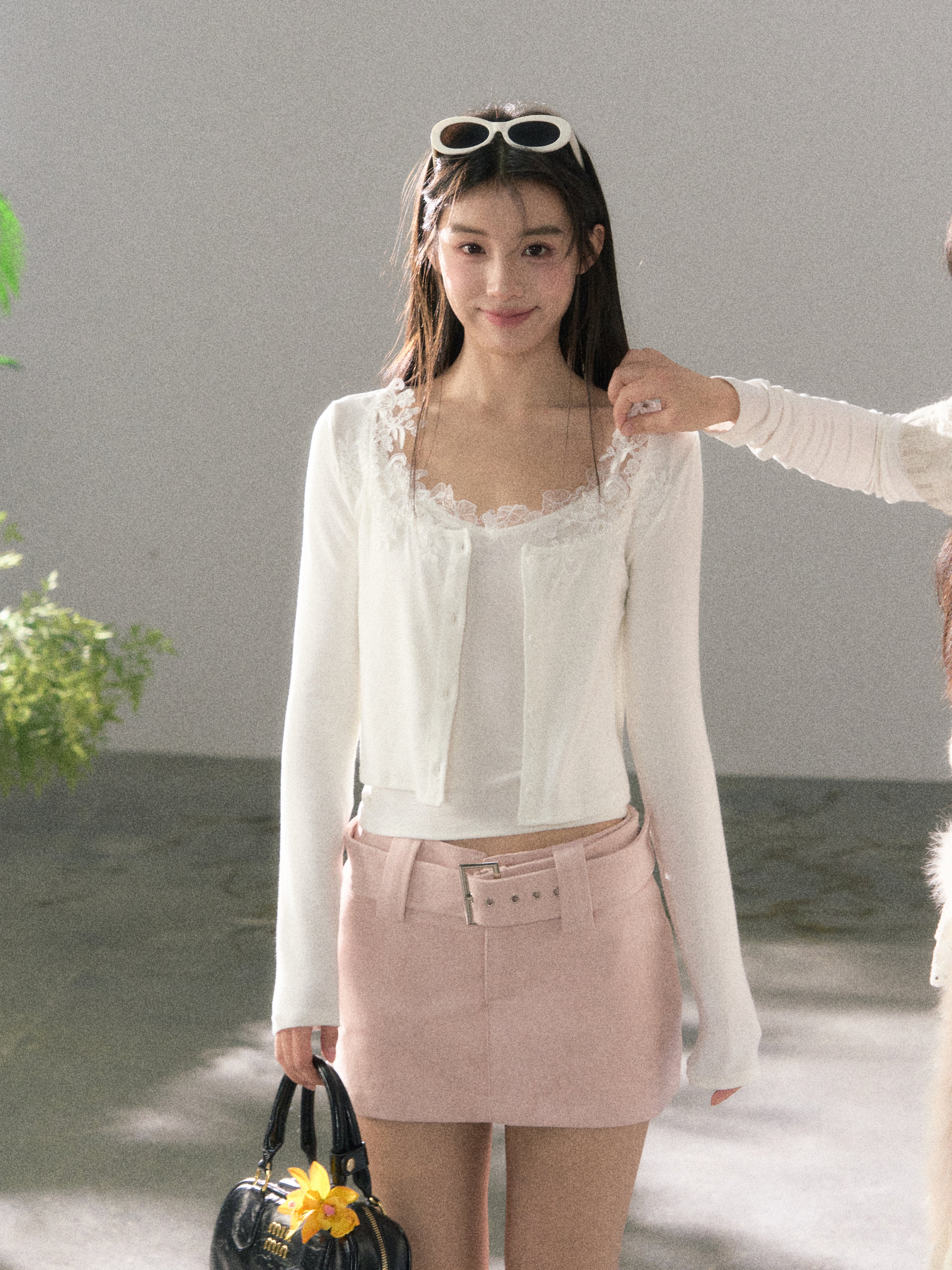 Lafreedom LAF360123 Retro pure suede short skirt