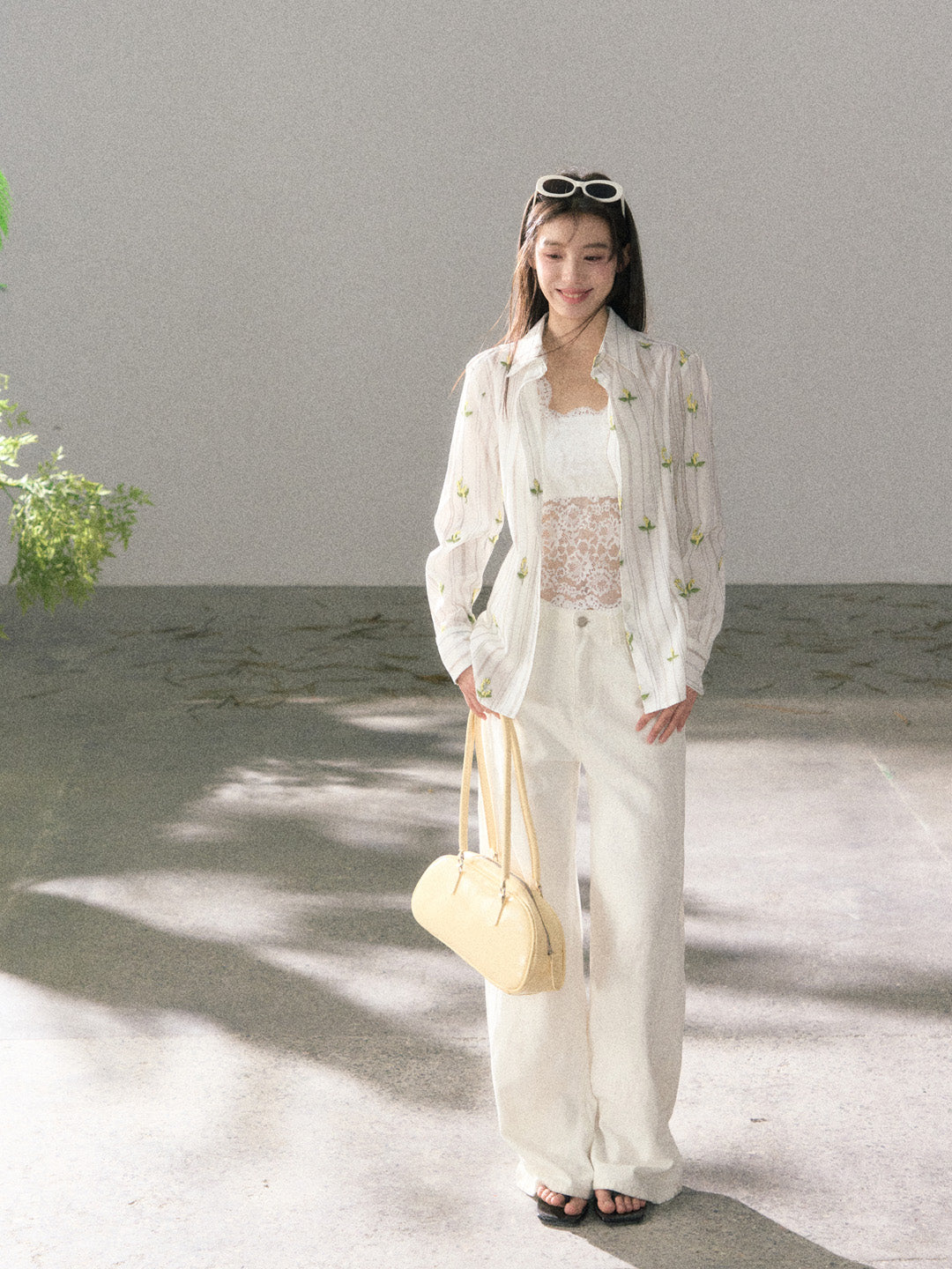 Lafreedom LAF360111 Embroidered vacation style shirt