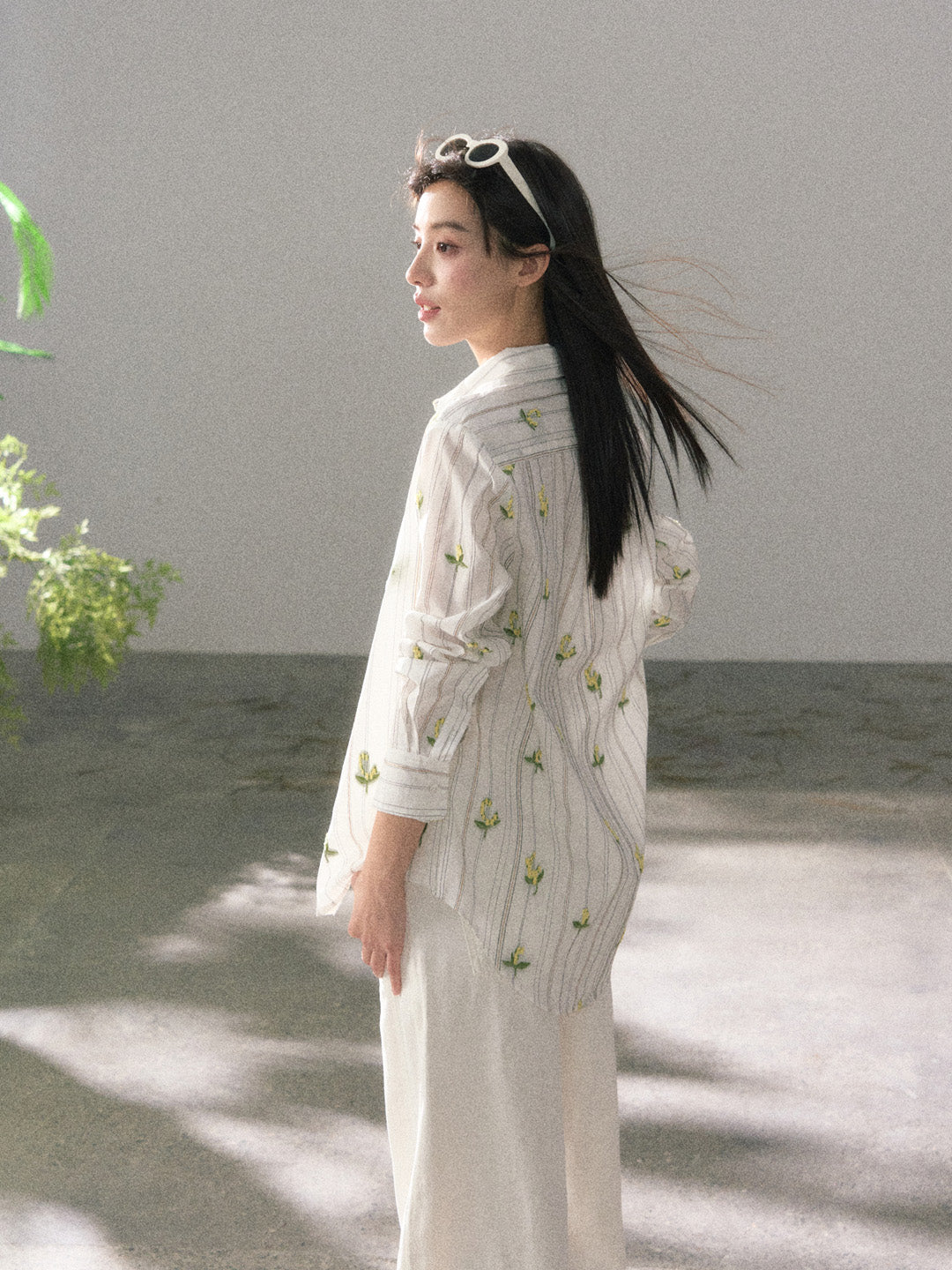 Lafreedom LAF360111 Embroidered vacation style shirt