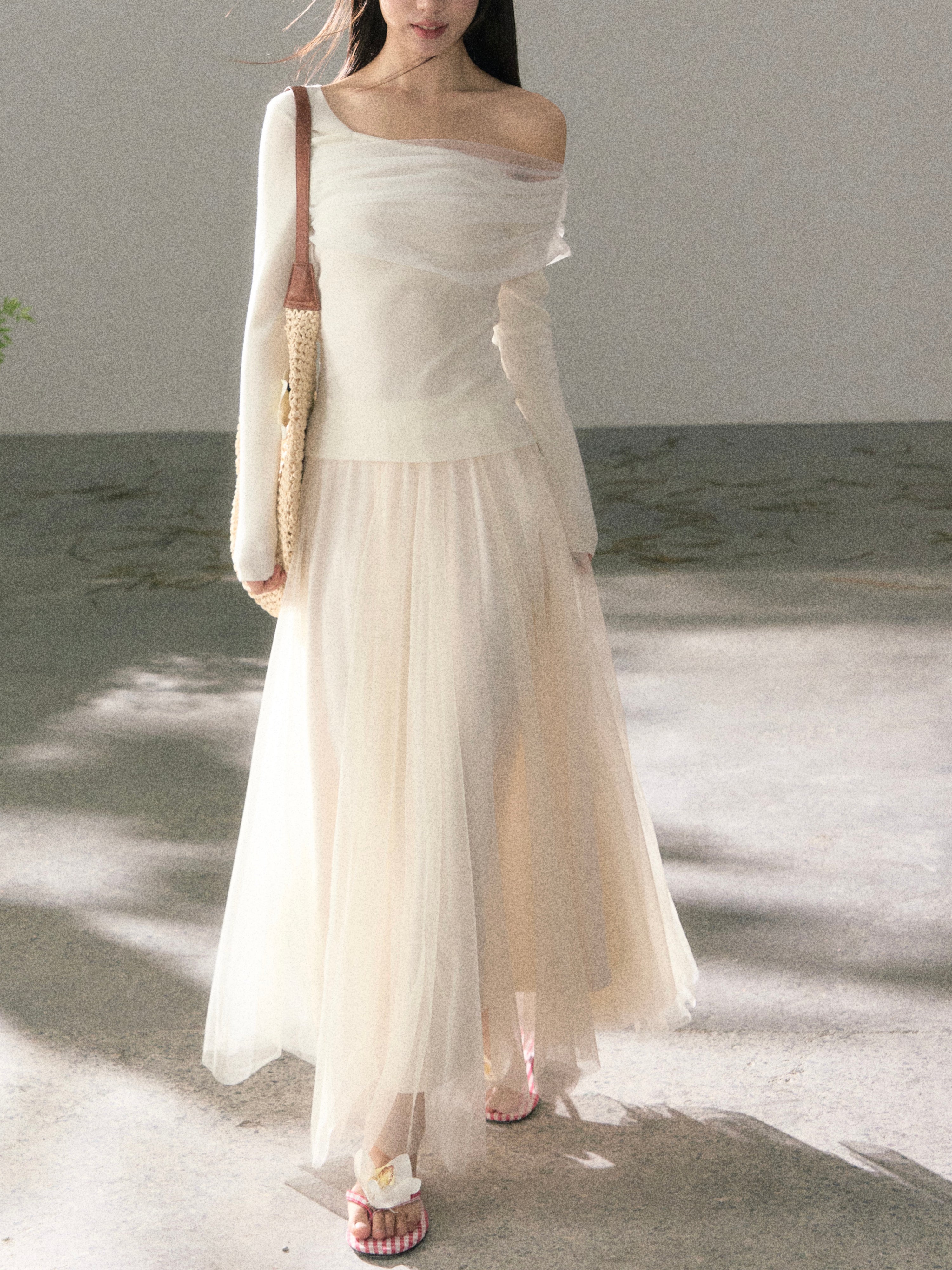Lafreedom LAF360122 Fairy style long multi-layer sheer skirt