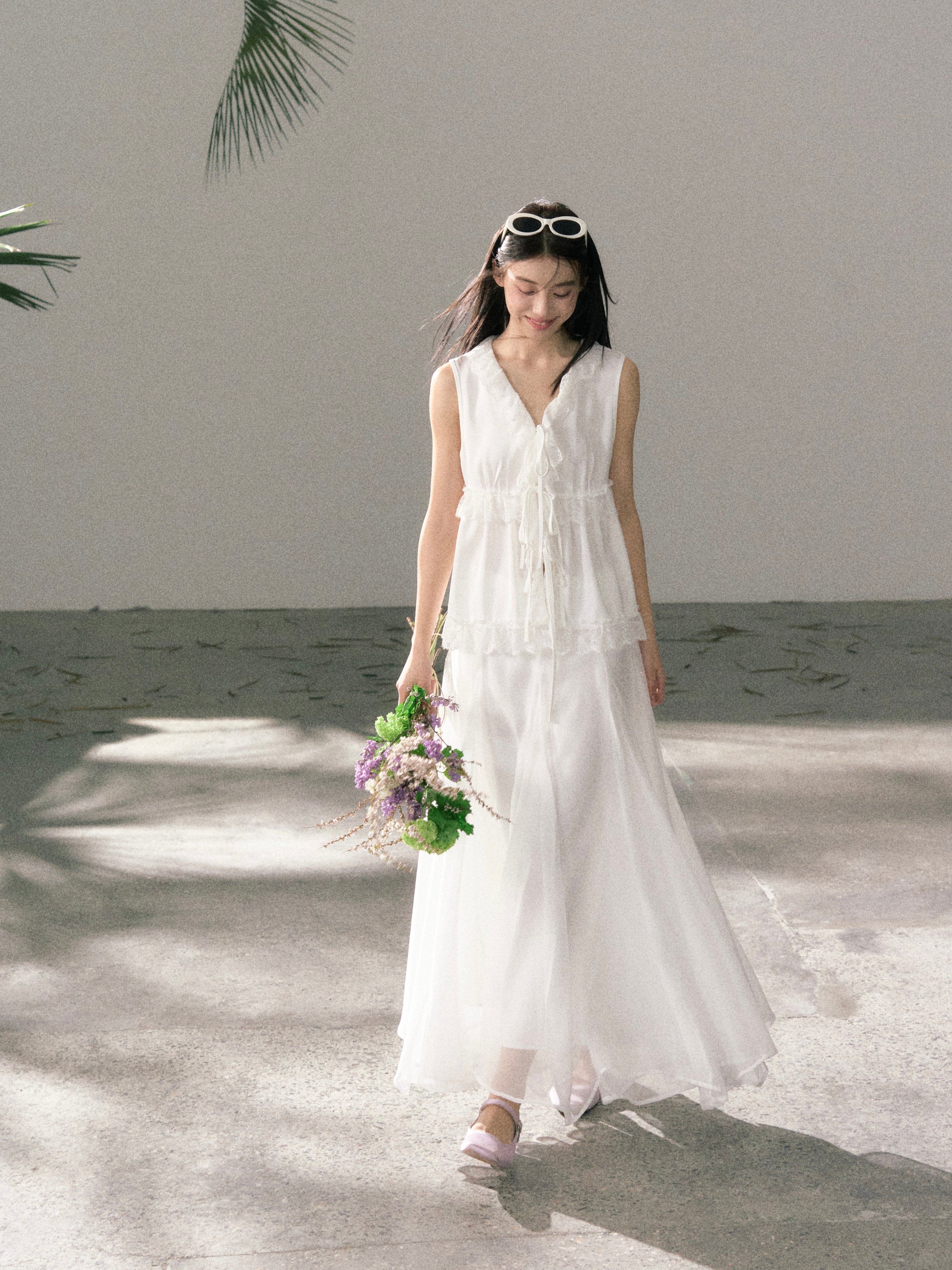 Lafreedom LAF360414 Clear yarn slightly transparent and elegant fairy skirt
