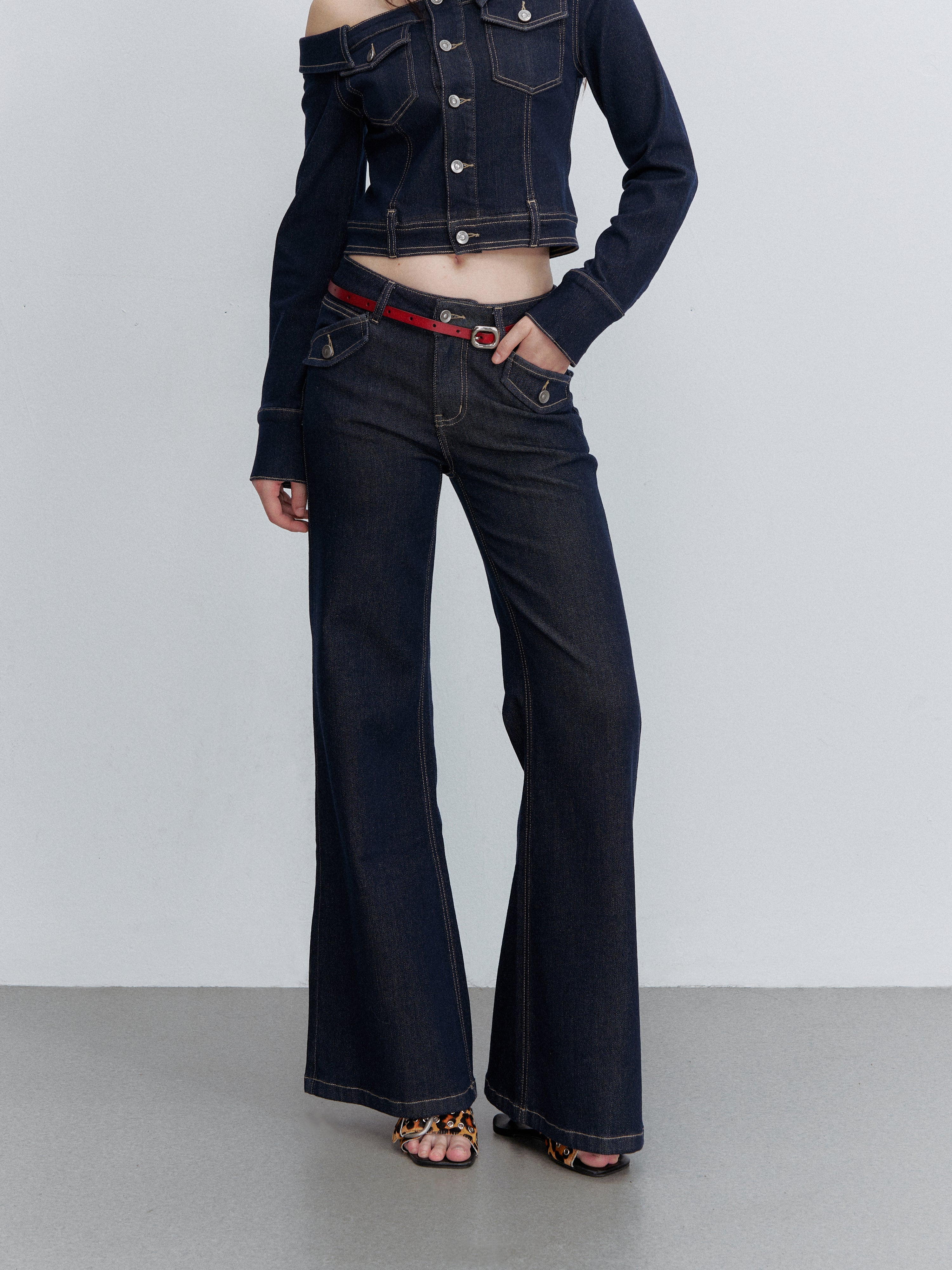 VIA PITTI VIACP6267+VIACC6303 Contrast-Color Tencel Cotton Jacket & Jeans