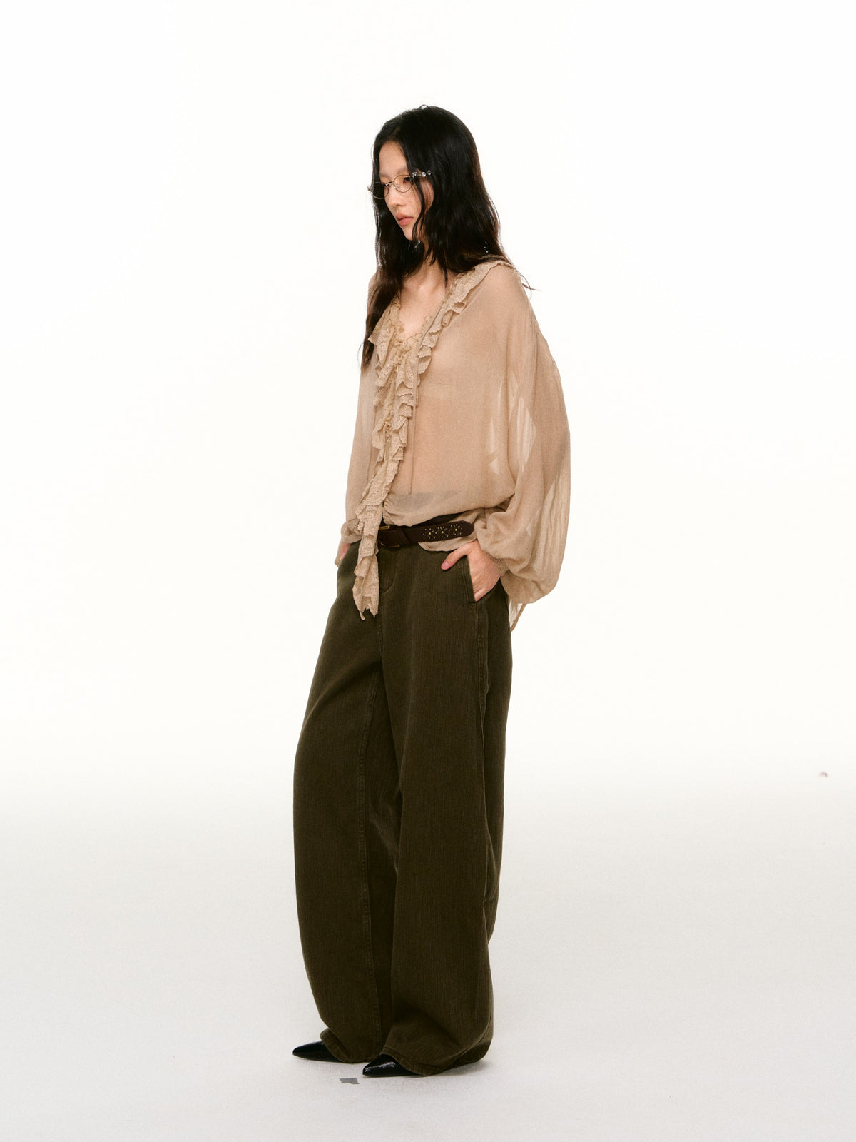 LAFREEDOM LAF360818 Casual Curved-Blade Pants
