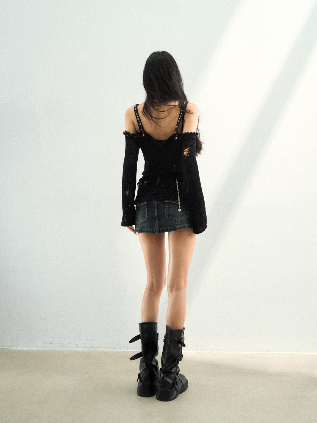 VIA PITTI VIAAK947 Woolen fabric camisole top