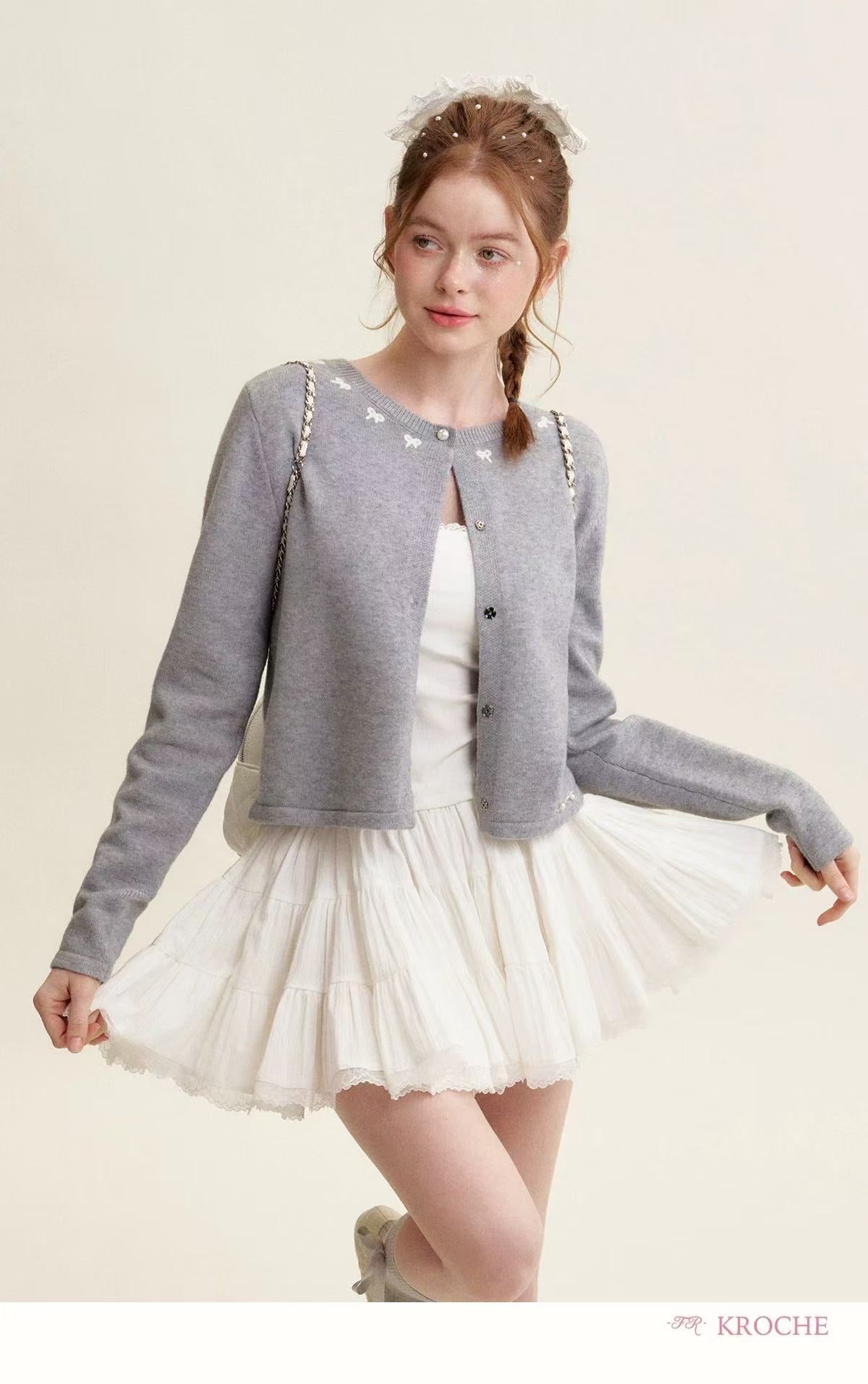 Kroche Lace patchwork puffy skirt