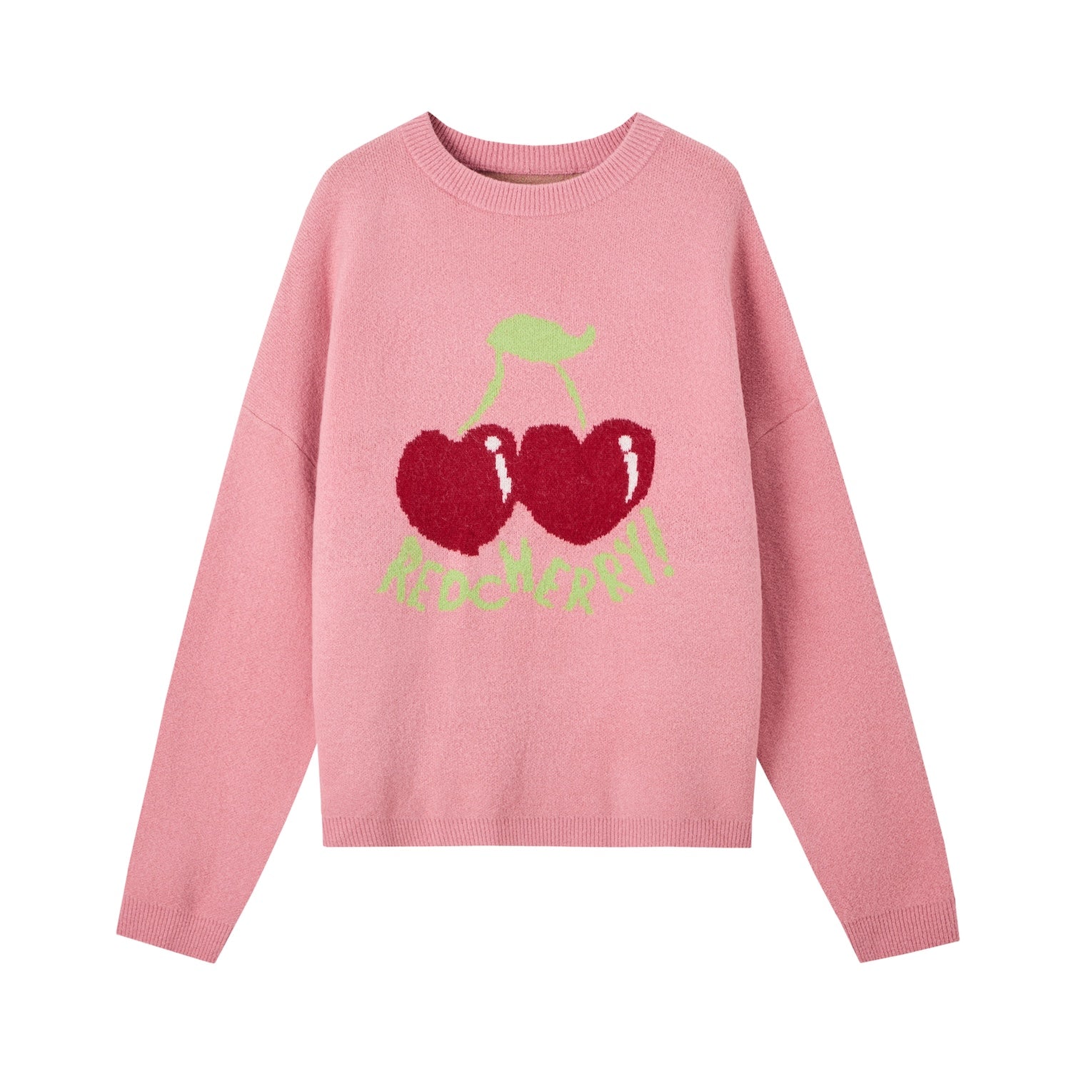 SOMESOWE S2407266 Fruit jacquard silhouette sweater