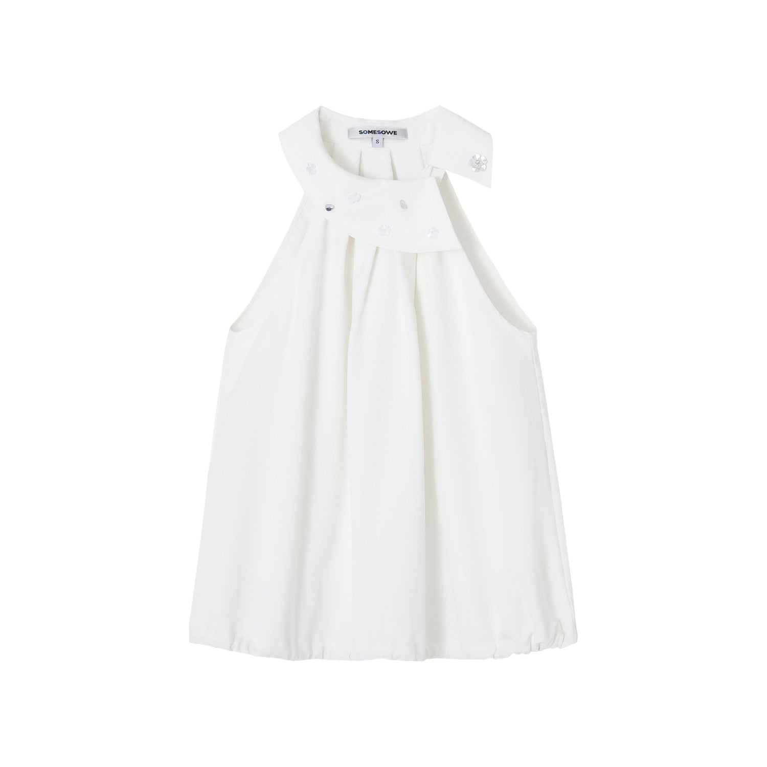 SOMESOWE S2508140 Sleeveless halter-neck shirt