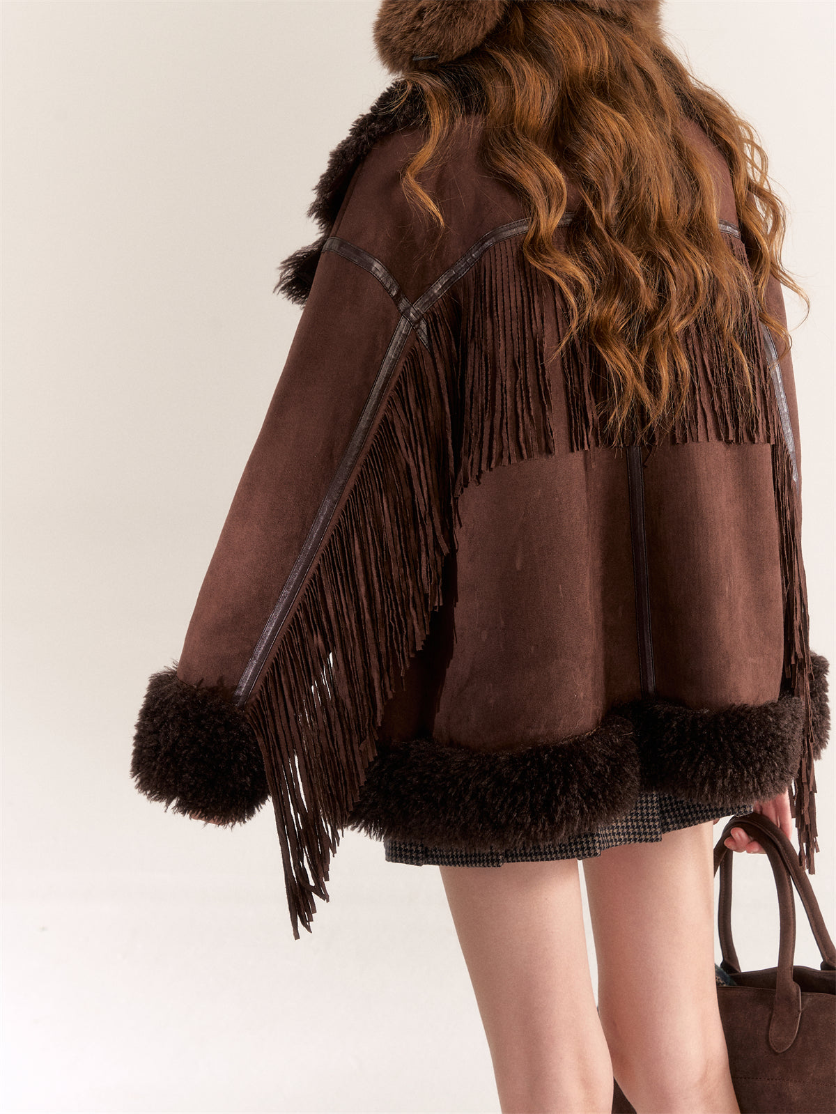 AsGony ASG24530 Suede & Fur Coat(2color)