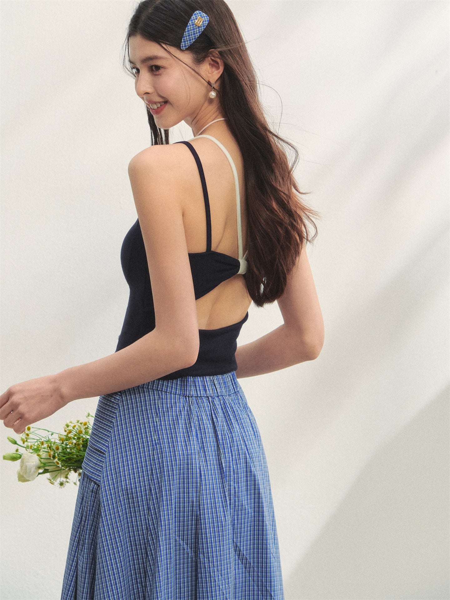 AsGony ASG25284 Color blocking camisole