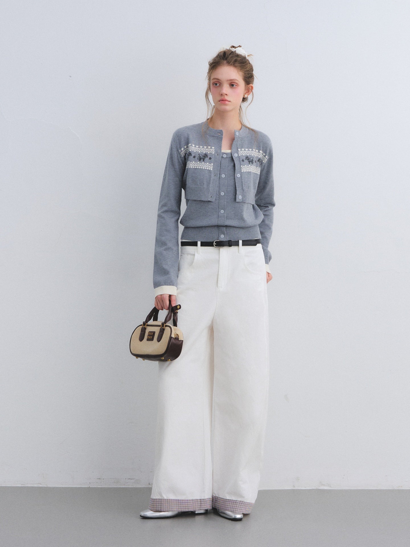 AsGony ASG25639 Little Pony Knitwear Two-Piece Set