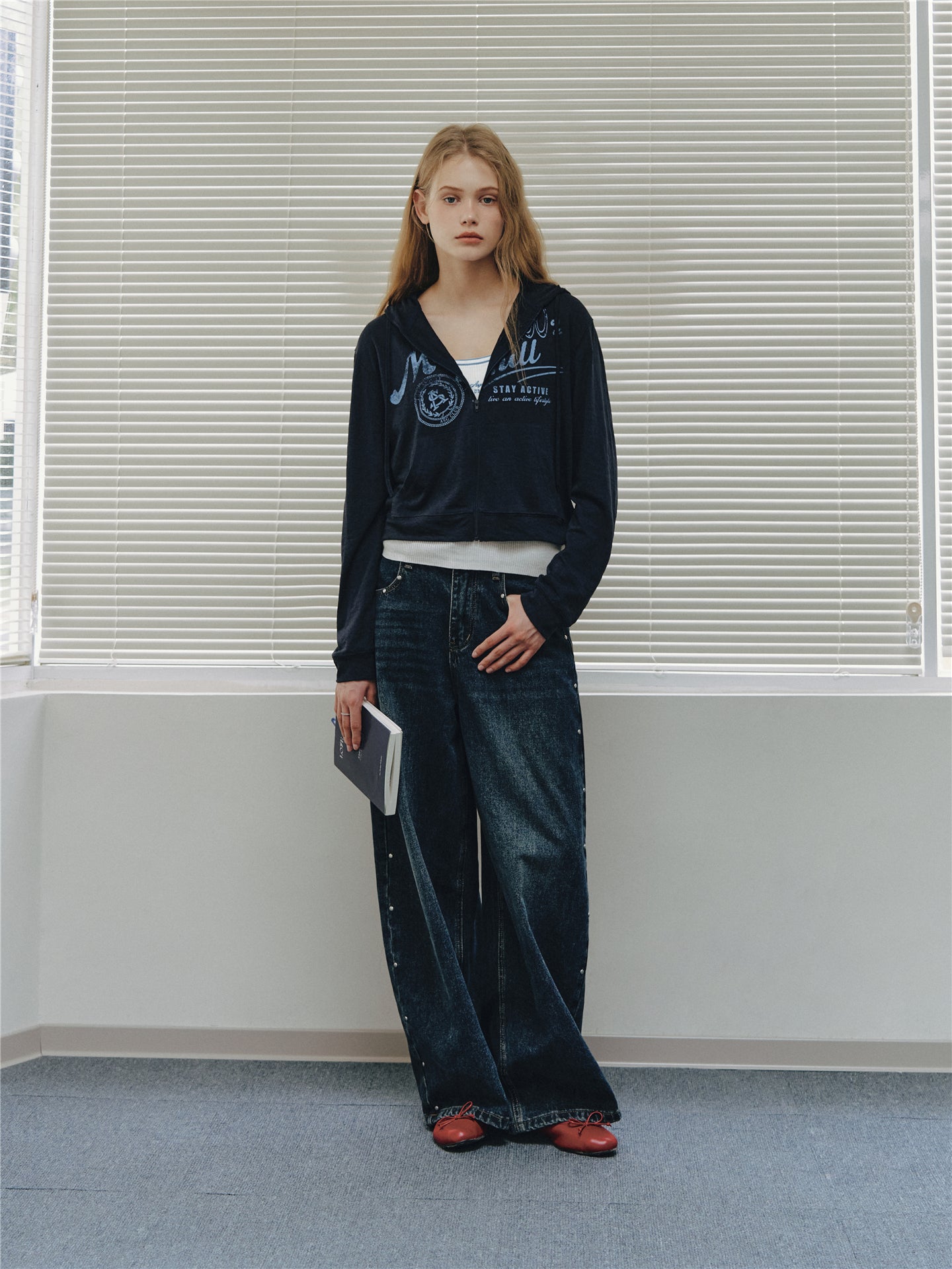 Asgony ASG26508 Vintage Silk Linen Tencel Blend Jacket