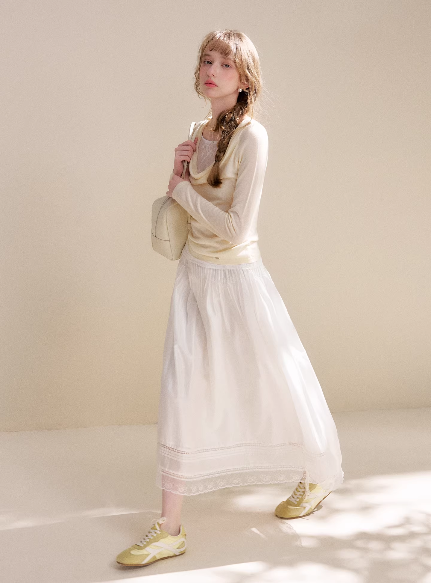 Kroche KD4057 Lace patchwork skirt