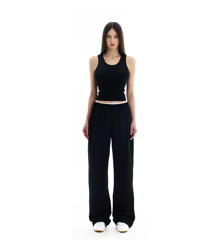 Guse Lace Elastic-Waist Training Pants(2color)