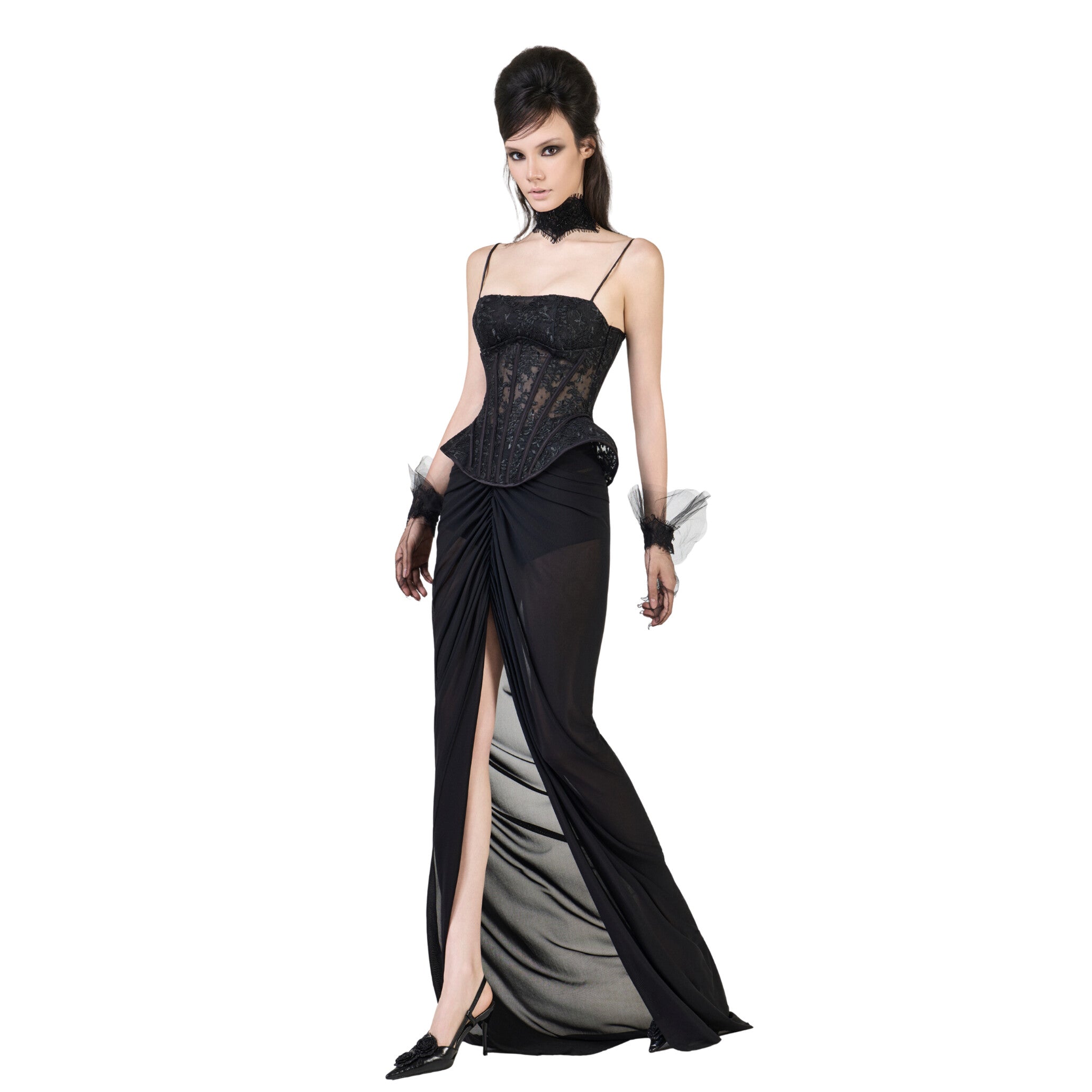 FFSD NANKA CORSET (BLACK) & SHADOW SKIRT (BLACK)