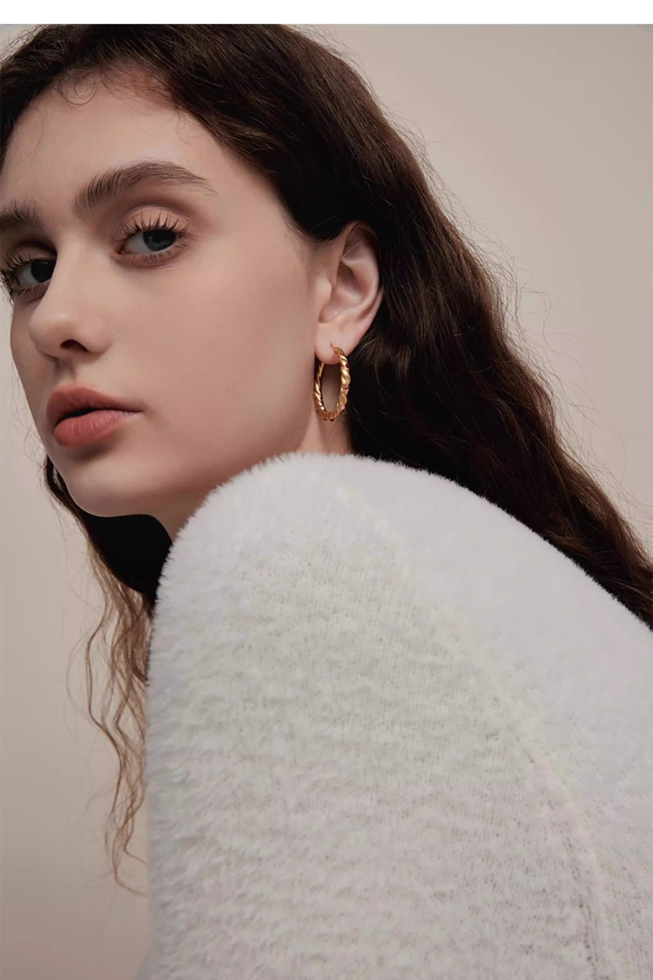 ARSIS Oil painting rose earrings