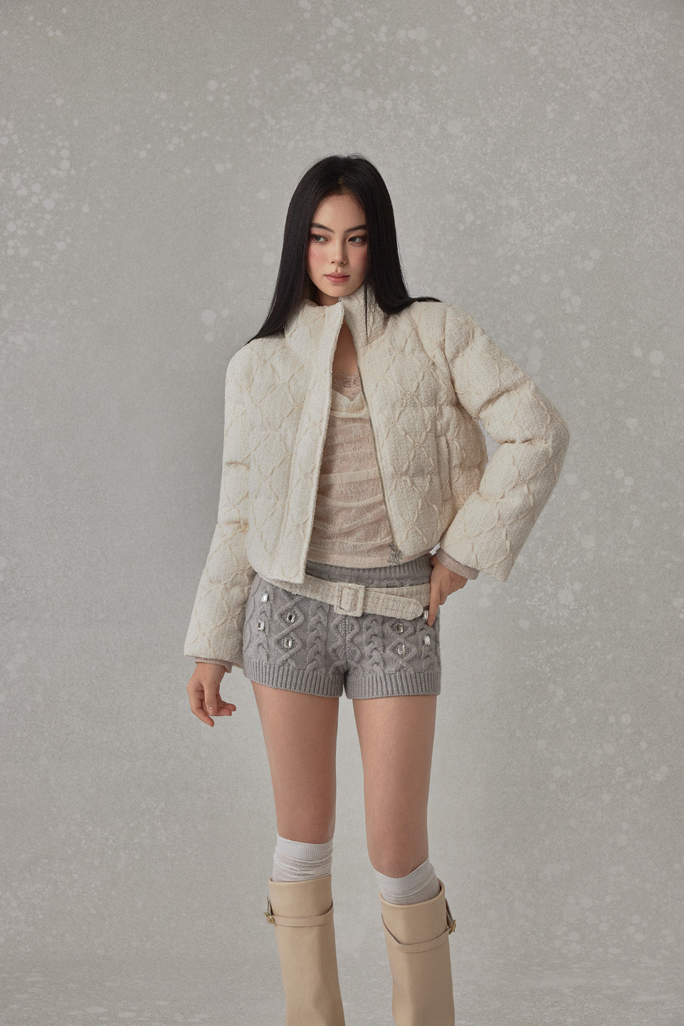 NONCESTNON N258 Shining Shorts Or N260 Belt