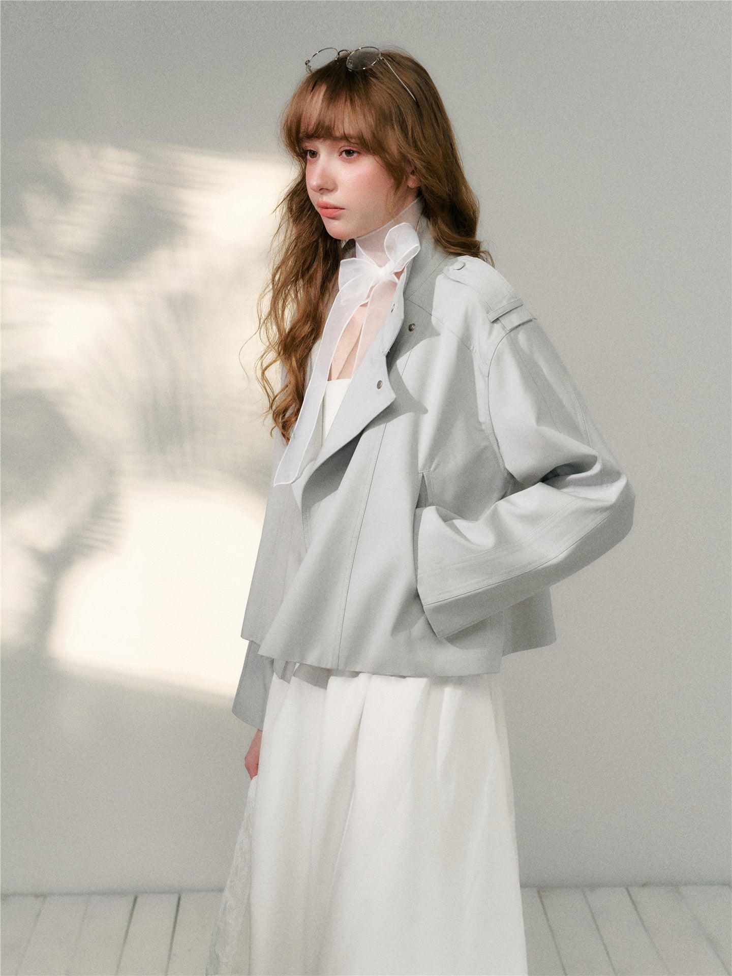 16DEWS 16D26127 Short loose windbreaker jacket