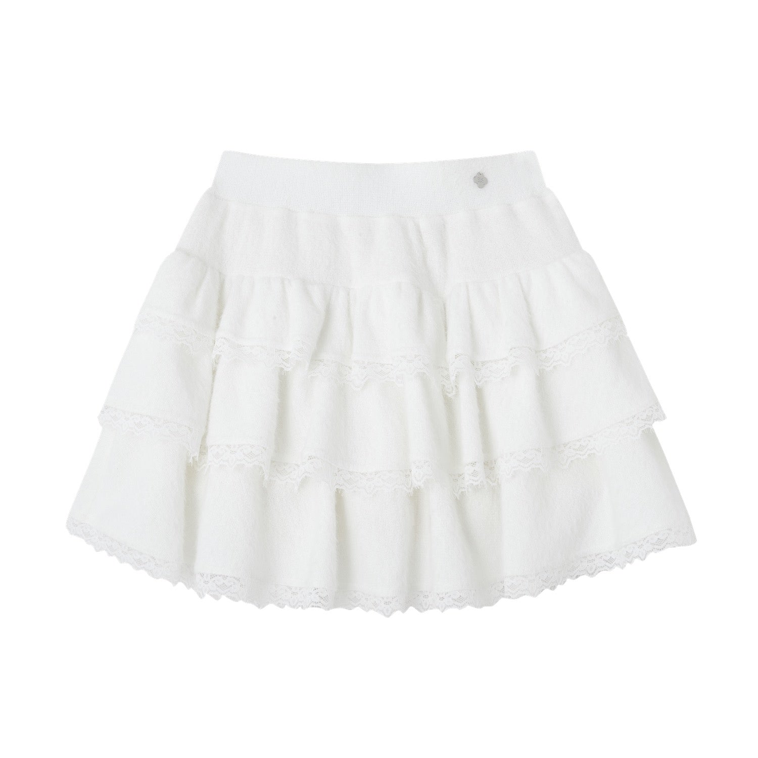 SOMESOWE S2508307 Lace patchwork fluffy cake skirt