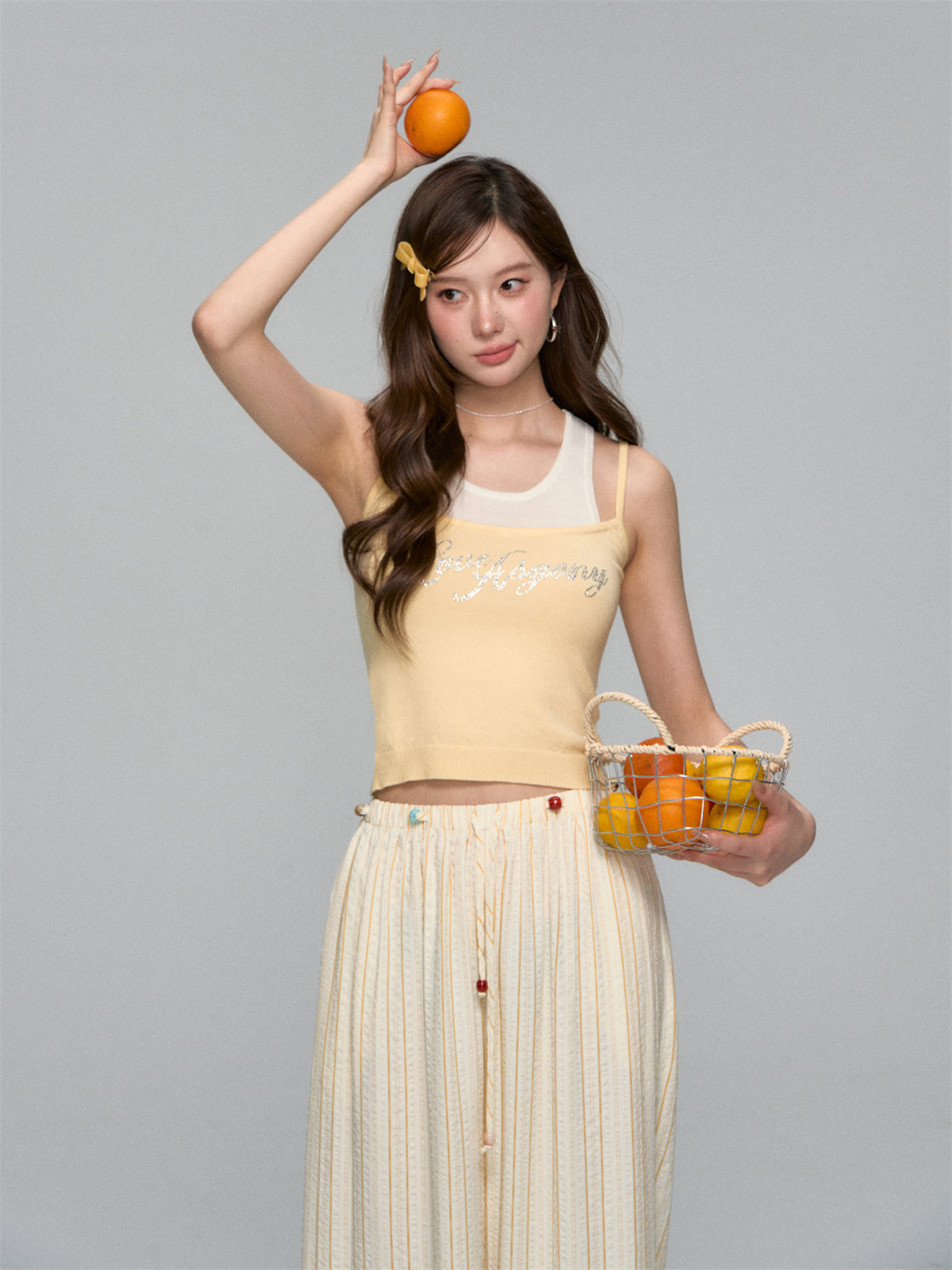 AsGony ASG25112 Wool blend knitted vest (3color)