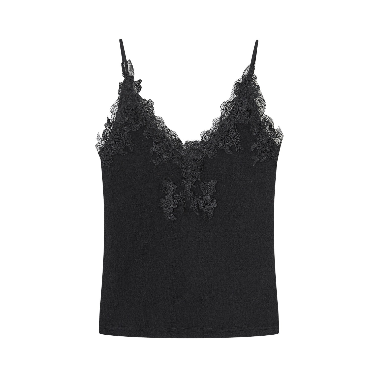 SOMESOWE S2508309 Soft velvet texture lace camisole