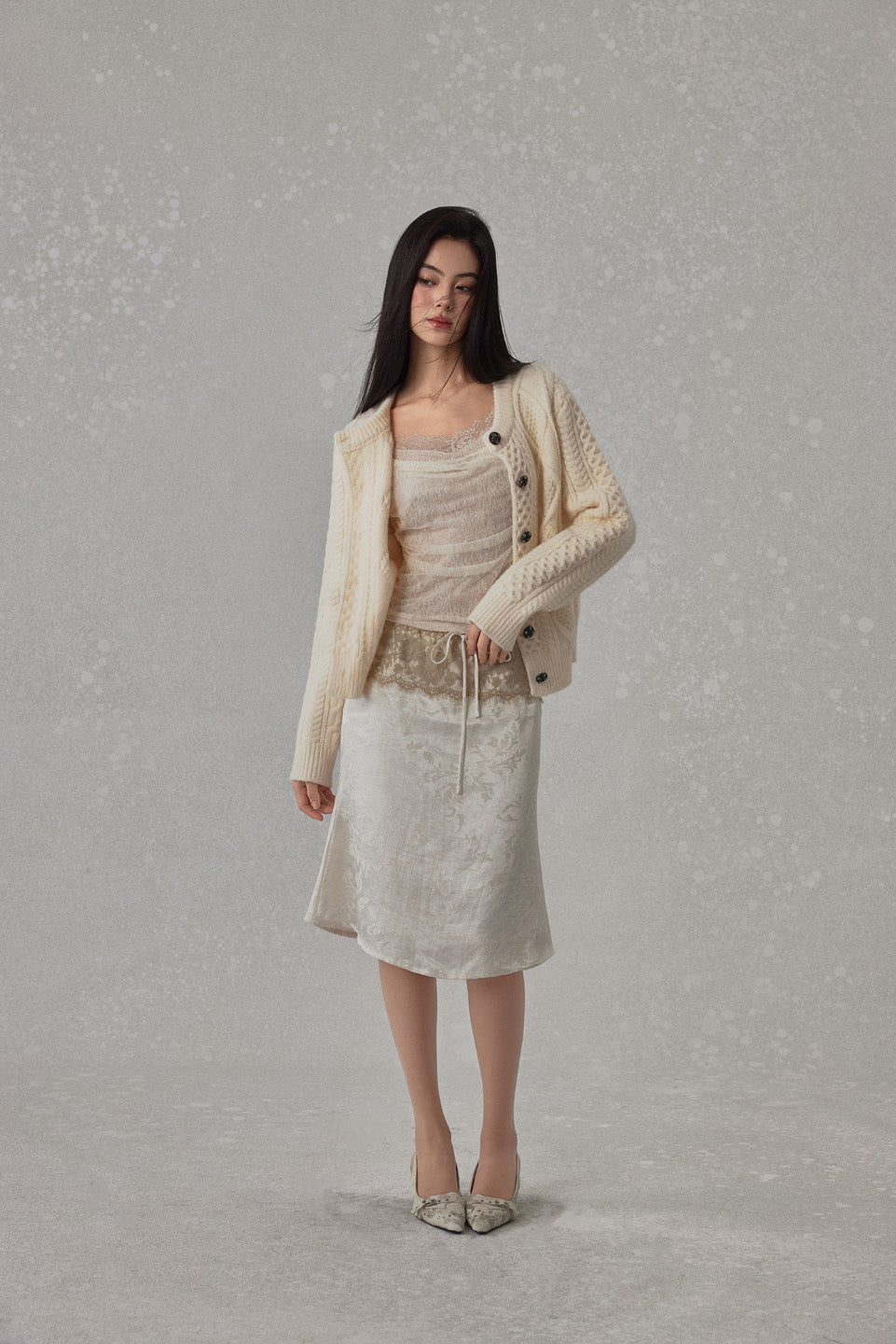 NONCESTNON N245 Fish tail lace skirt