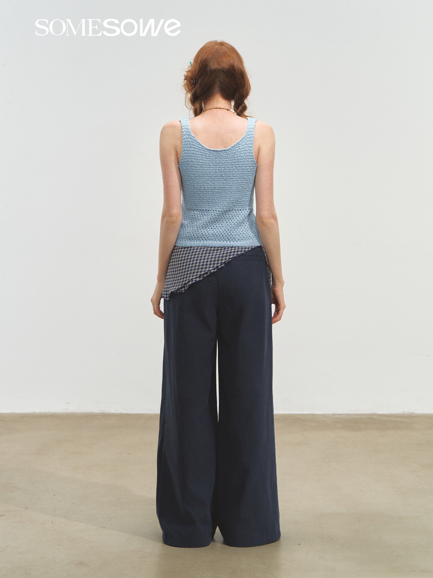 SOMESOWE S2508151 Handmade flower crochet vest (2color)