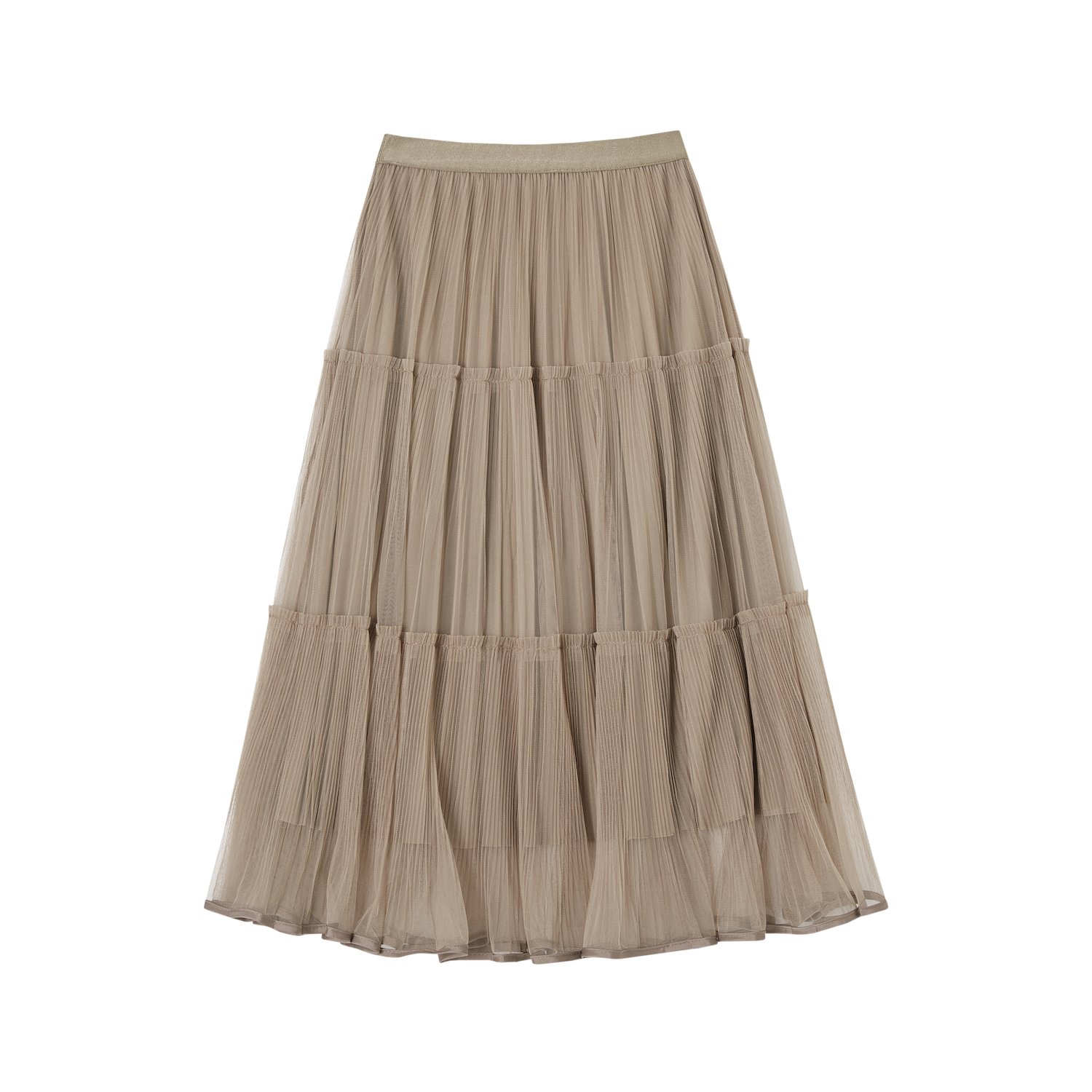 SOMESOWE S2509012 Double sided pleated yarn skirt