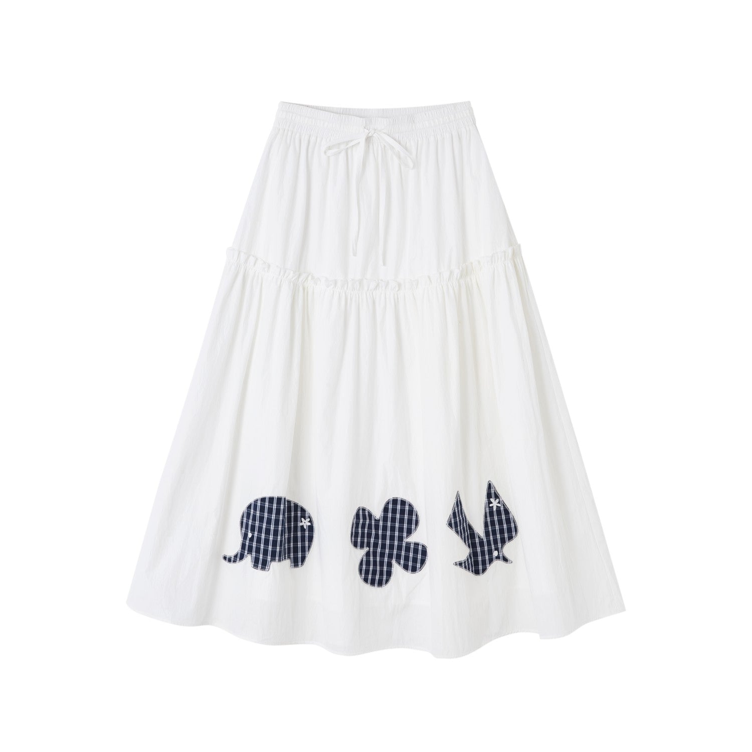 SOMESOWE S2508202 Childish plaid patterned long skirt